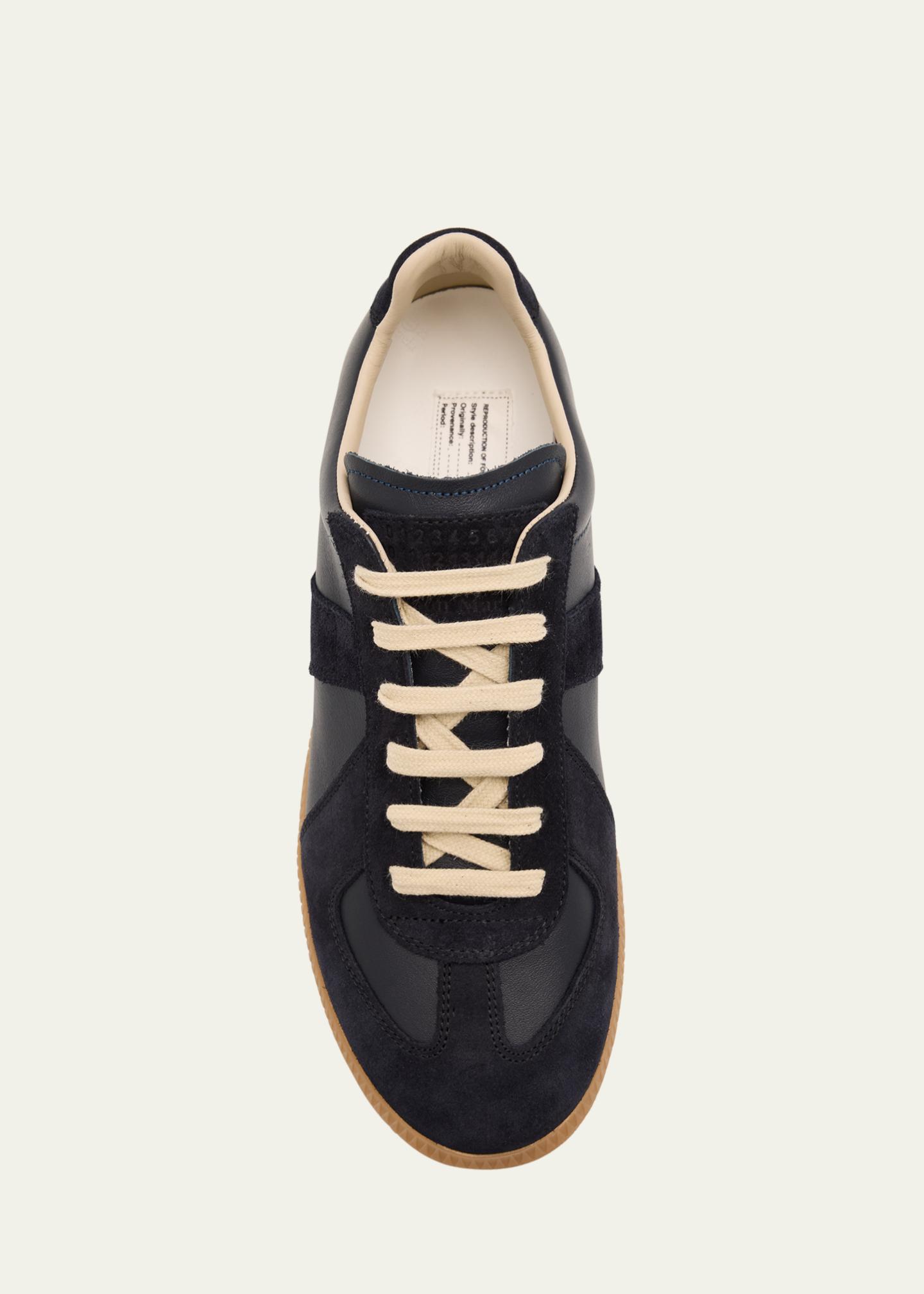 Maison Margiela Replica Suede & Leather Sneakers - Bergdorf Goodman