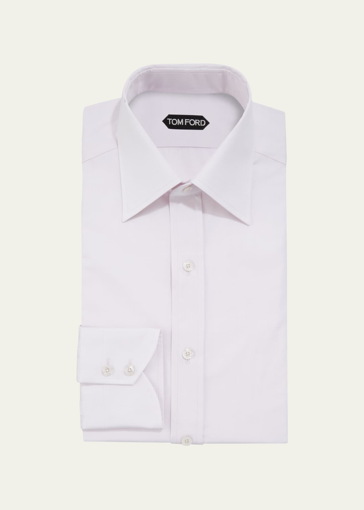 TOM FORD Men's Solid Poplin Dress Shirt - Bergdorf Goodman
