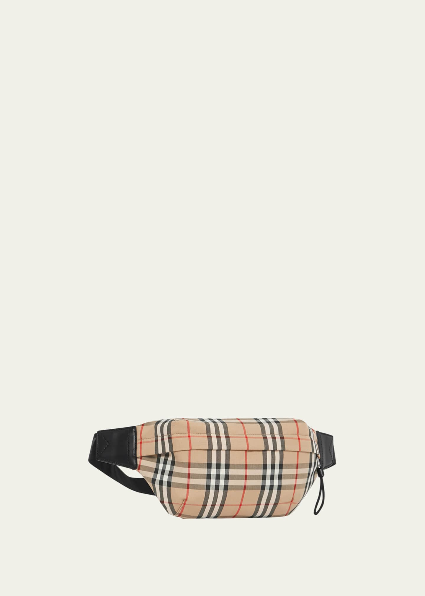 Burberry Men's Vintage Check Nylon Belt Bag/Fanny Pack