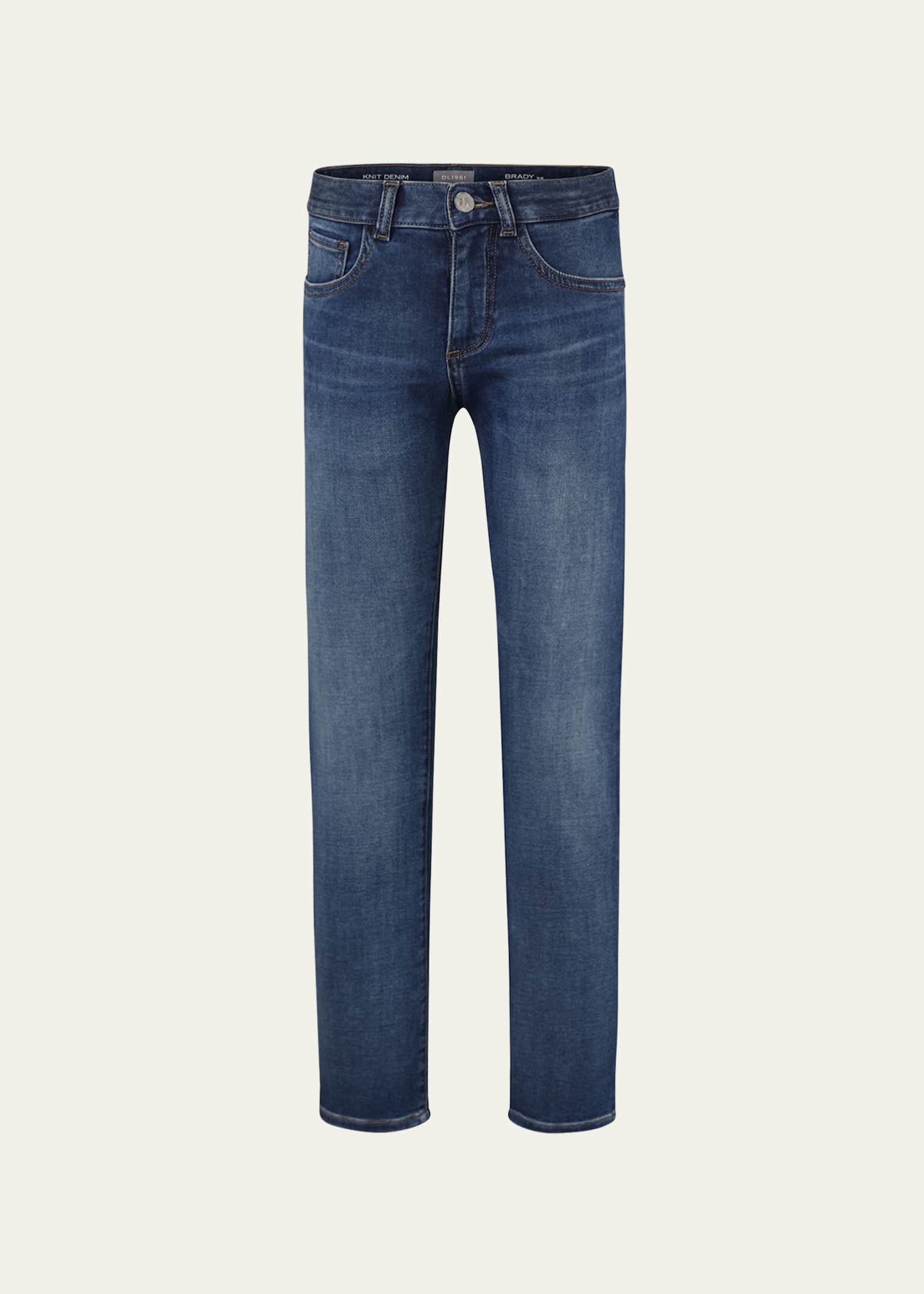DL1961 Boy's Brady Straight Leg Knit Denim Jeans, Size 8-18 Image 2 of 2