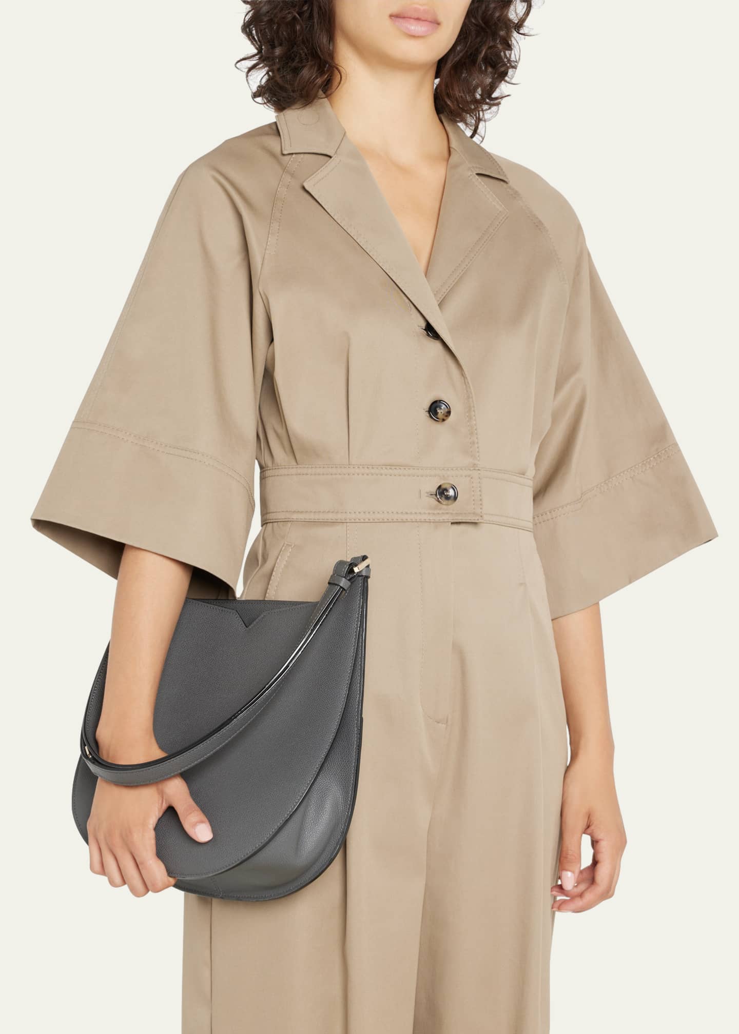 Valextra Saffiano Weekend Hobo Bag Bergdorf Goodman