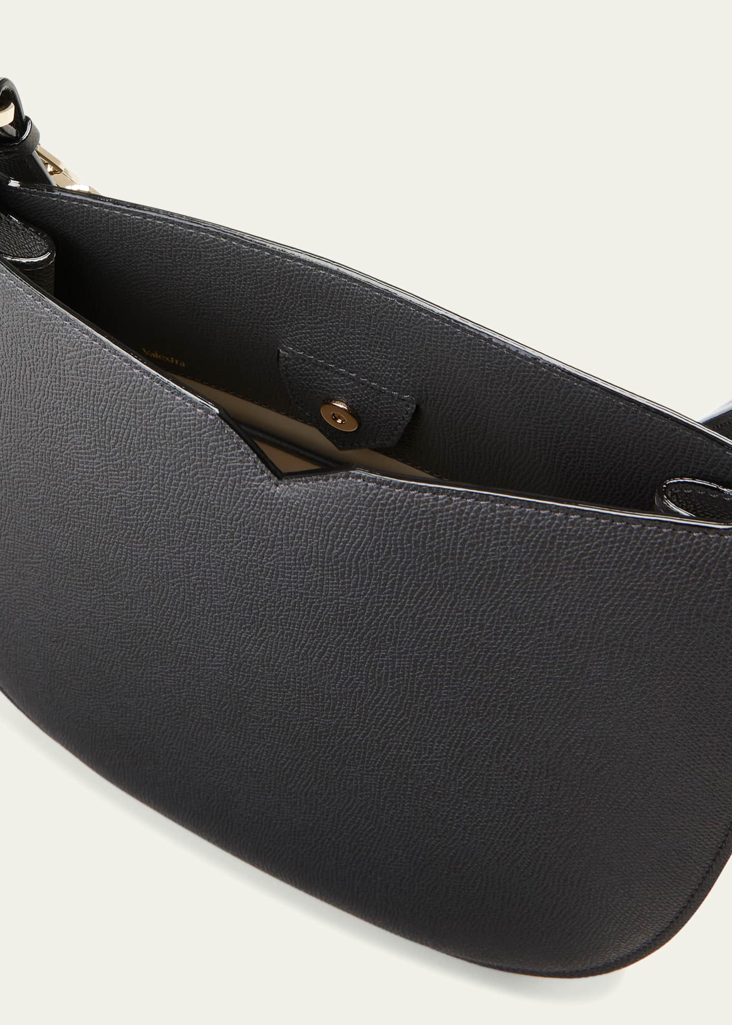 Valextra Saffiano Weekend Hobo Bag Image 4 of 5