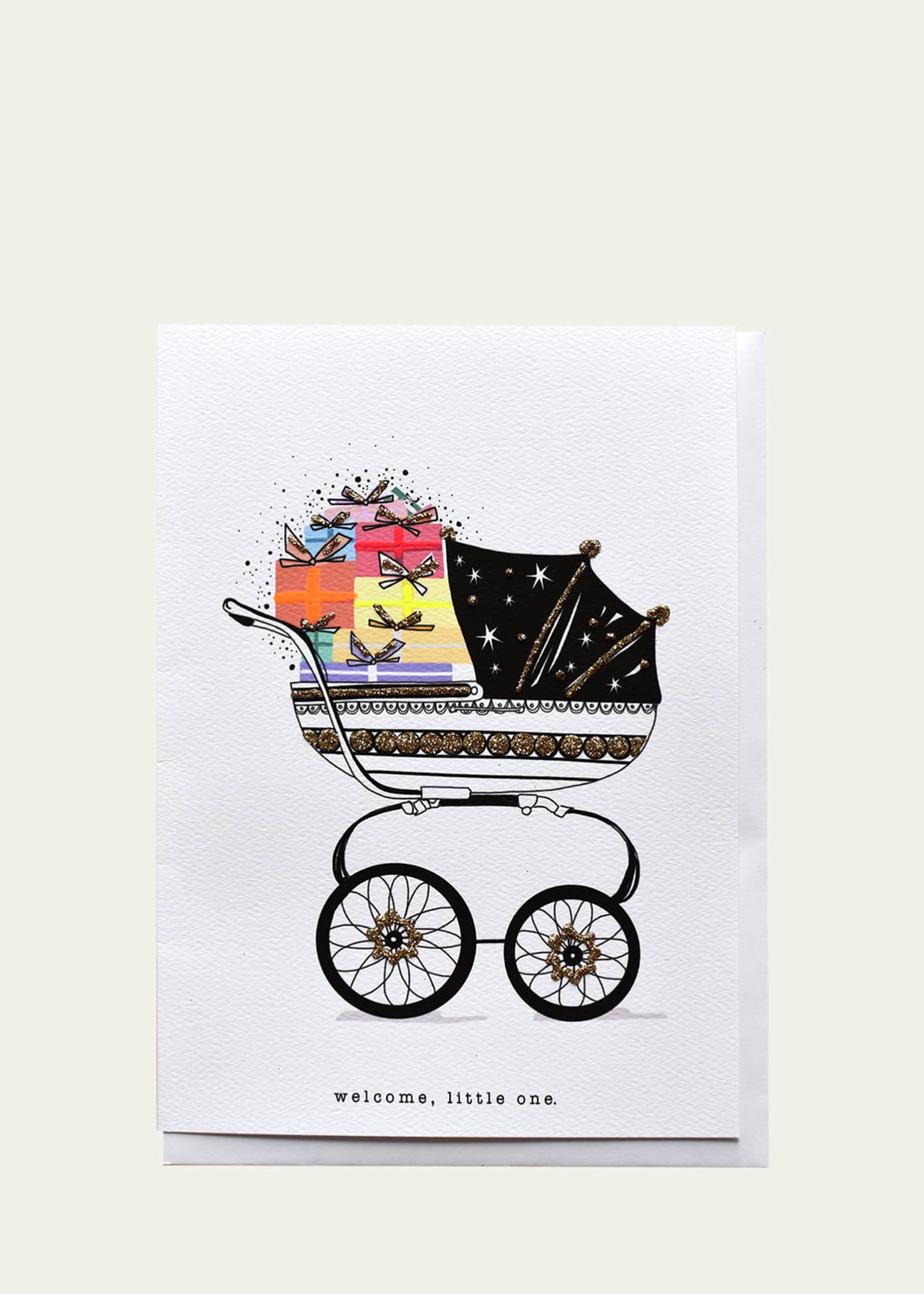 Verrier "Welcome, Little One" Folded Paper Card