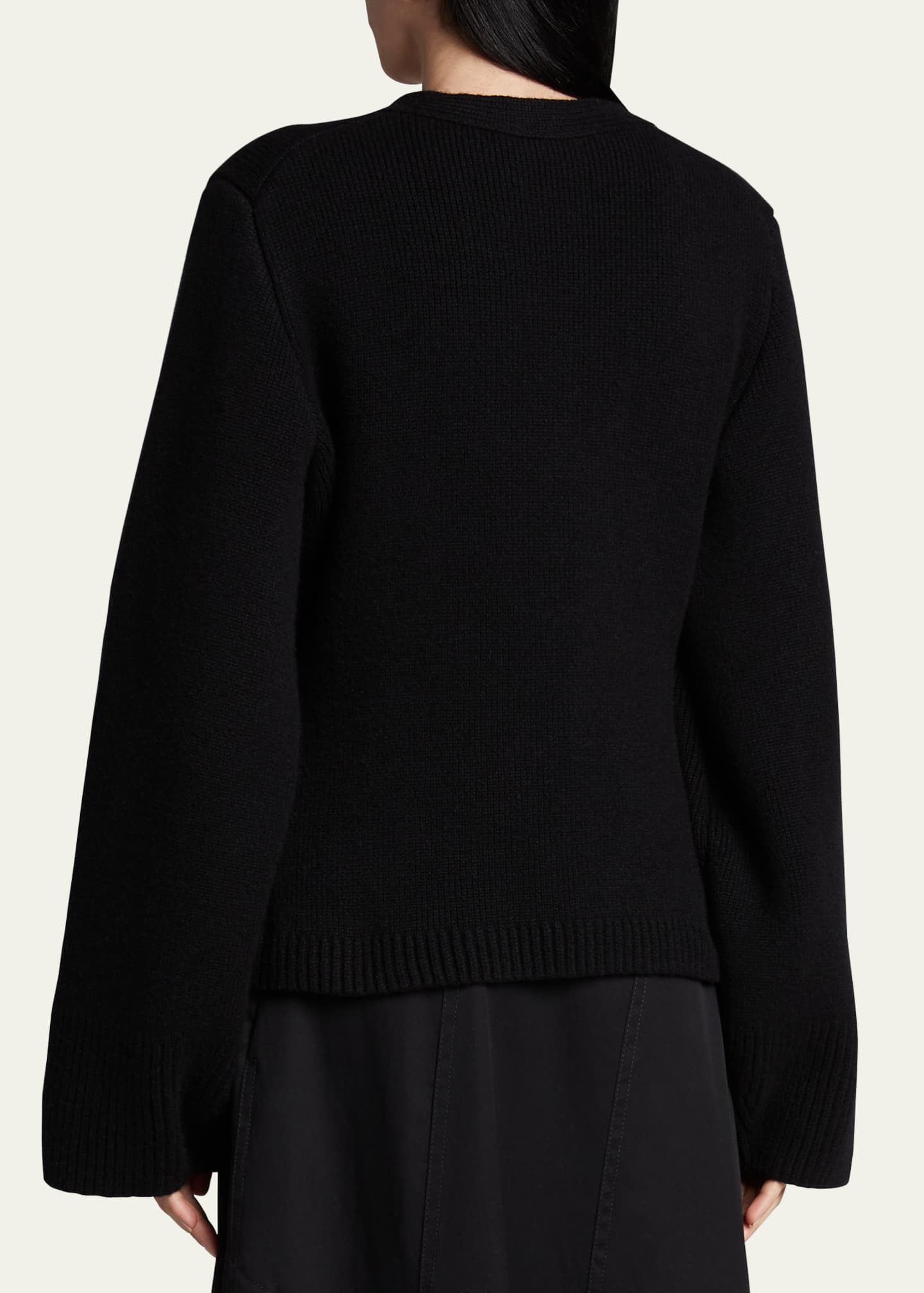 Khaite Scarlet Cashmere Cropped Cardigan Image 3 of 5