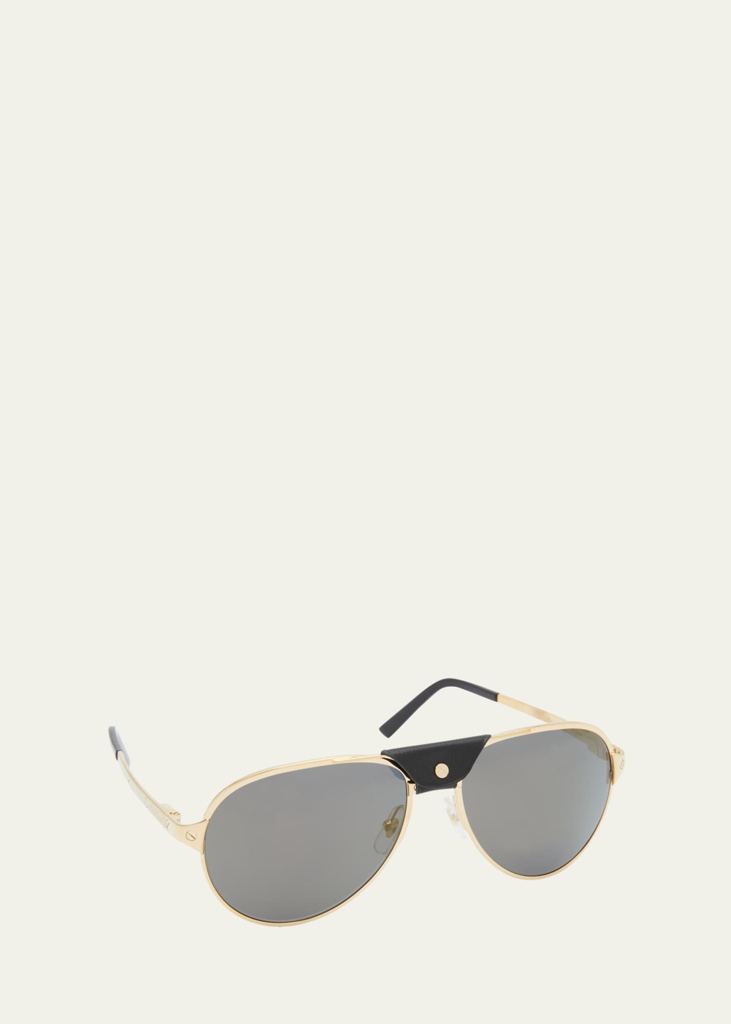 Cartier store leather sunglasses