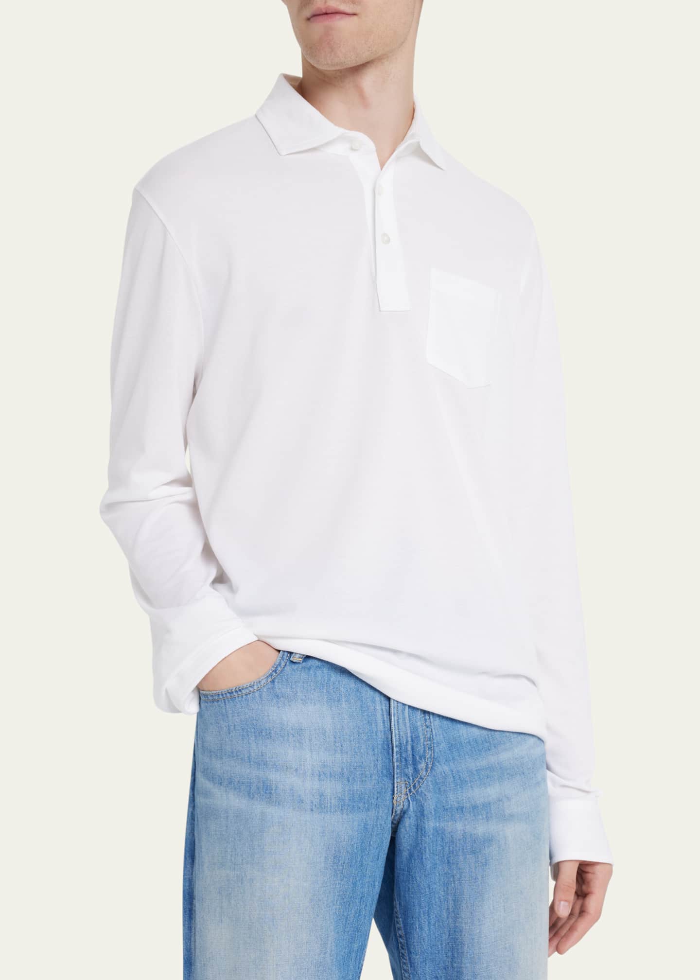 Mens white long sleeve ralph lauren shirt hot sale