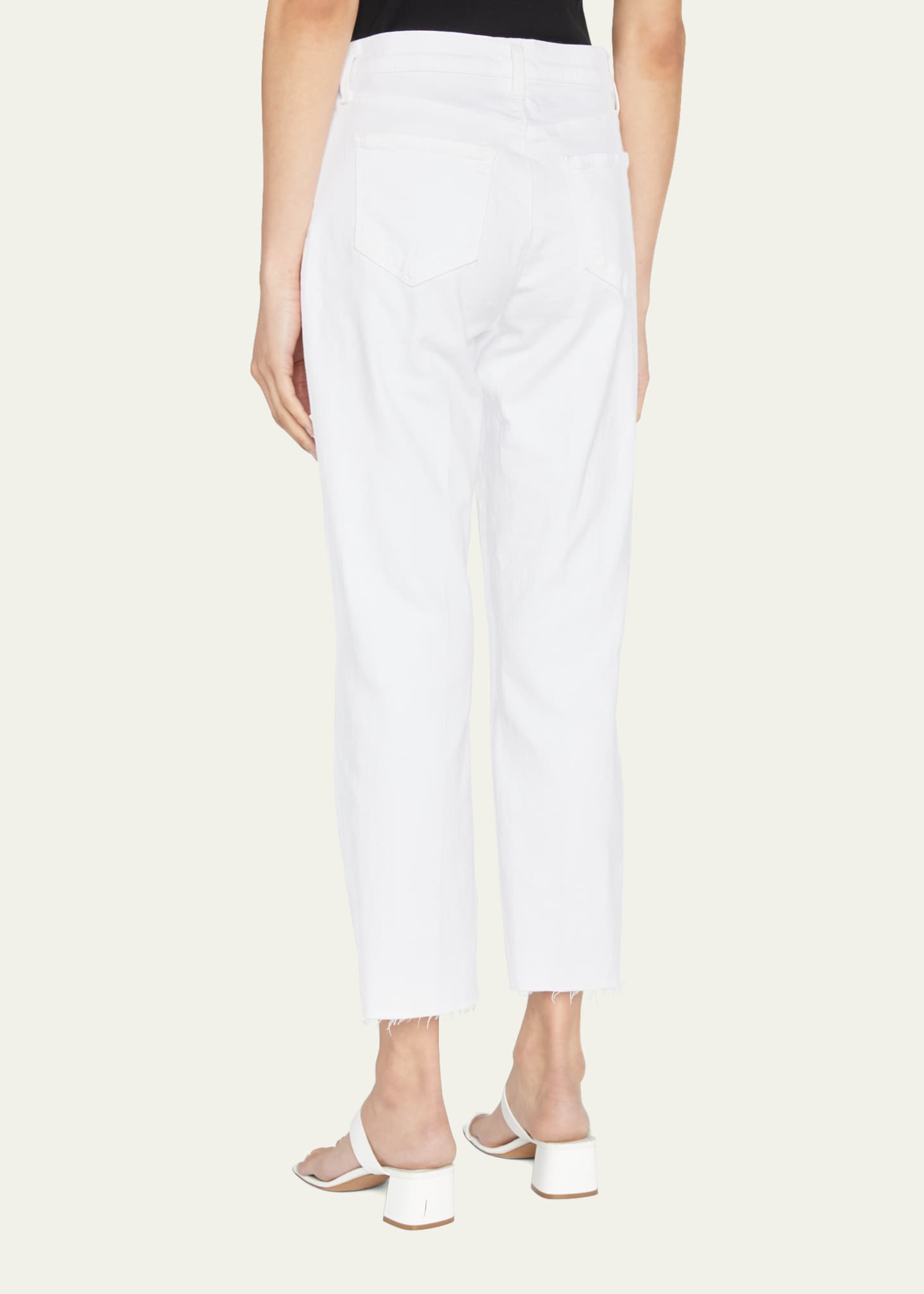 L'Agence Sada Slim Straight-Leg Cropped Jeans Image 3 of 5