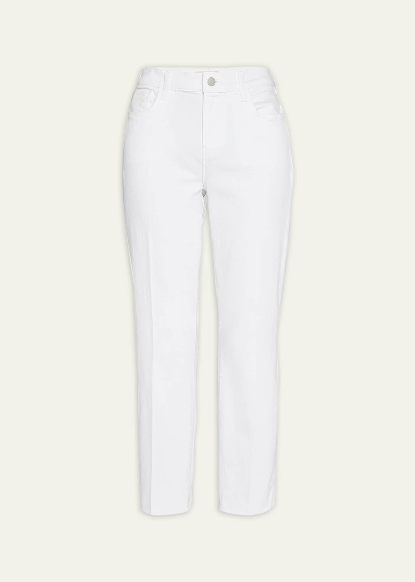 L'Agence Sada Slim Straight-Leg Cropped Jeans Image 1 of 5