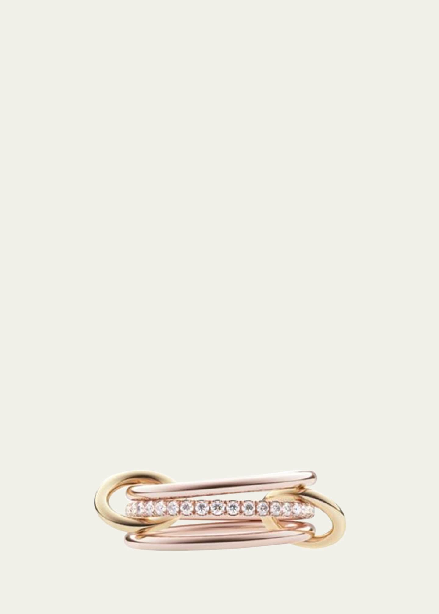 Spinelli Kilcollin Sonny 3-Link Ring with Micro-Pave Diamonds