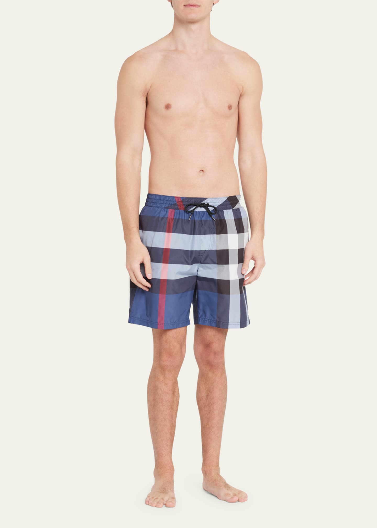 Burberry swimsuit mens blue clearance