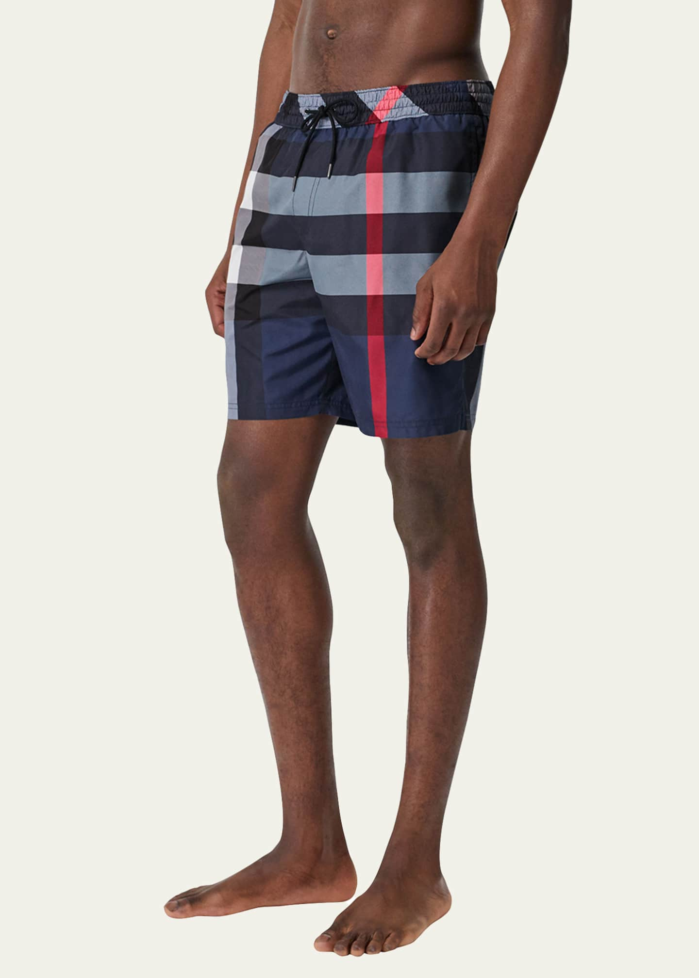 Burberry Men's Guildes Signature Check Swim Trunks - Bergdorf Goodman