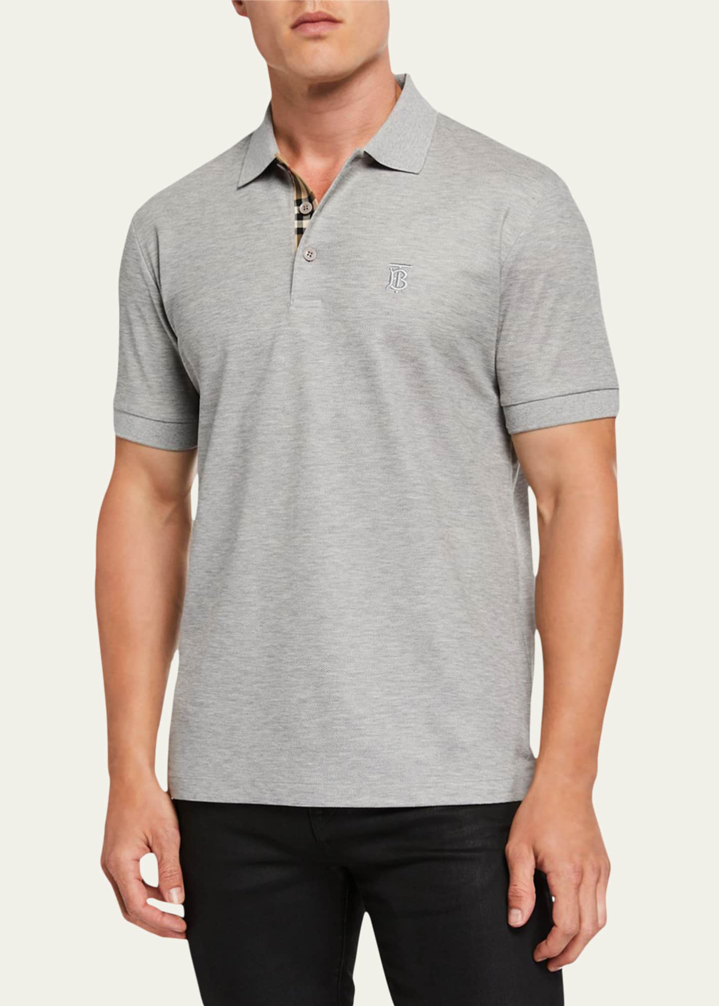 Burberry eddie top pique polo