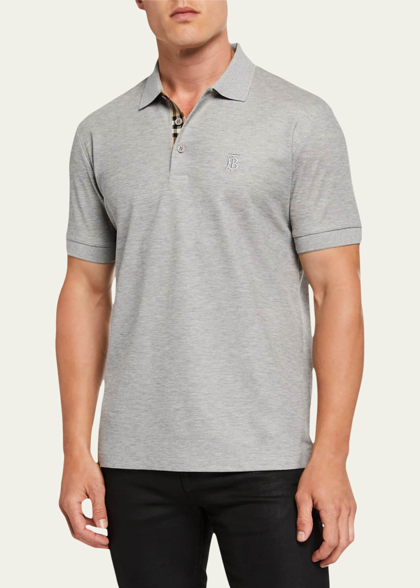 Burberry Men's Eddie TB-Logo Polo Shirt - Bergdorf Goodman