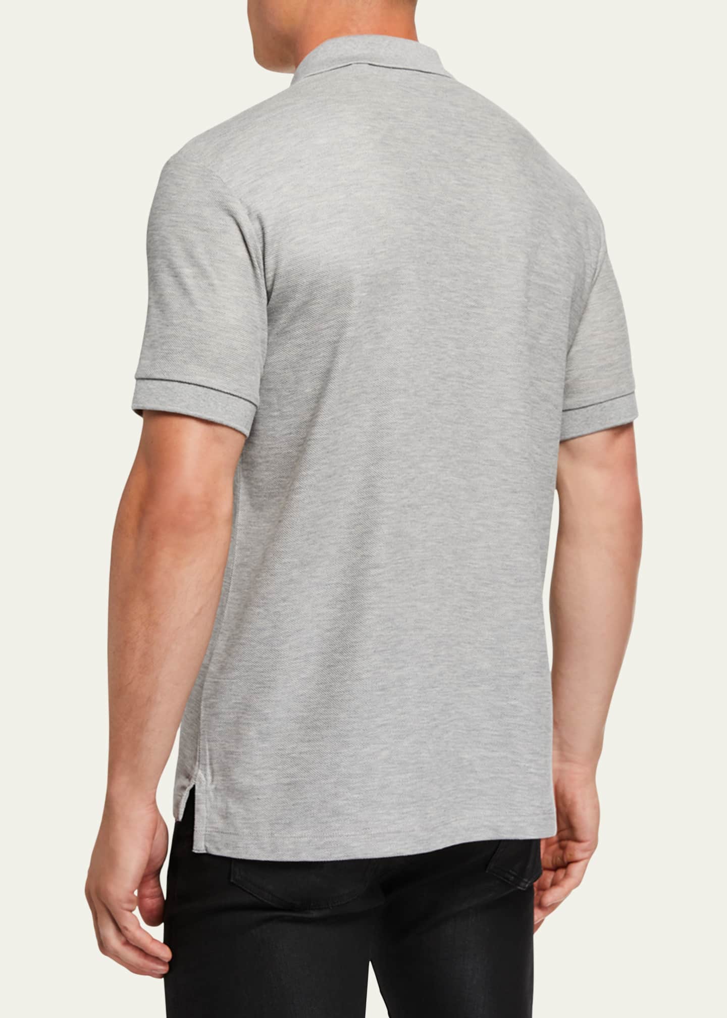Burberry Men s Eddie Pique Polo Shirt Gray Bergdorf Goodman