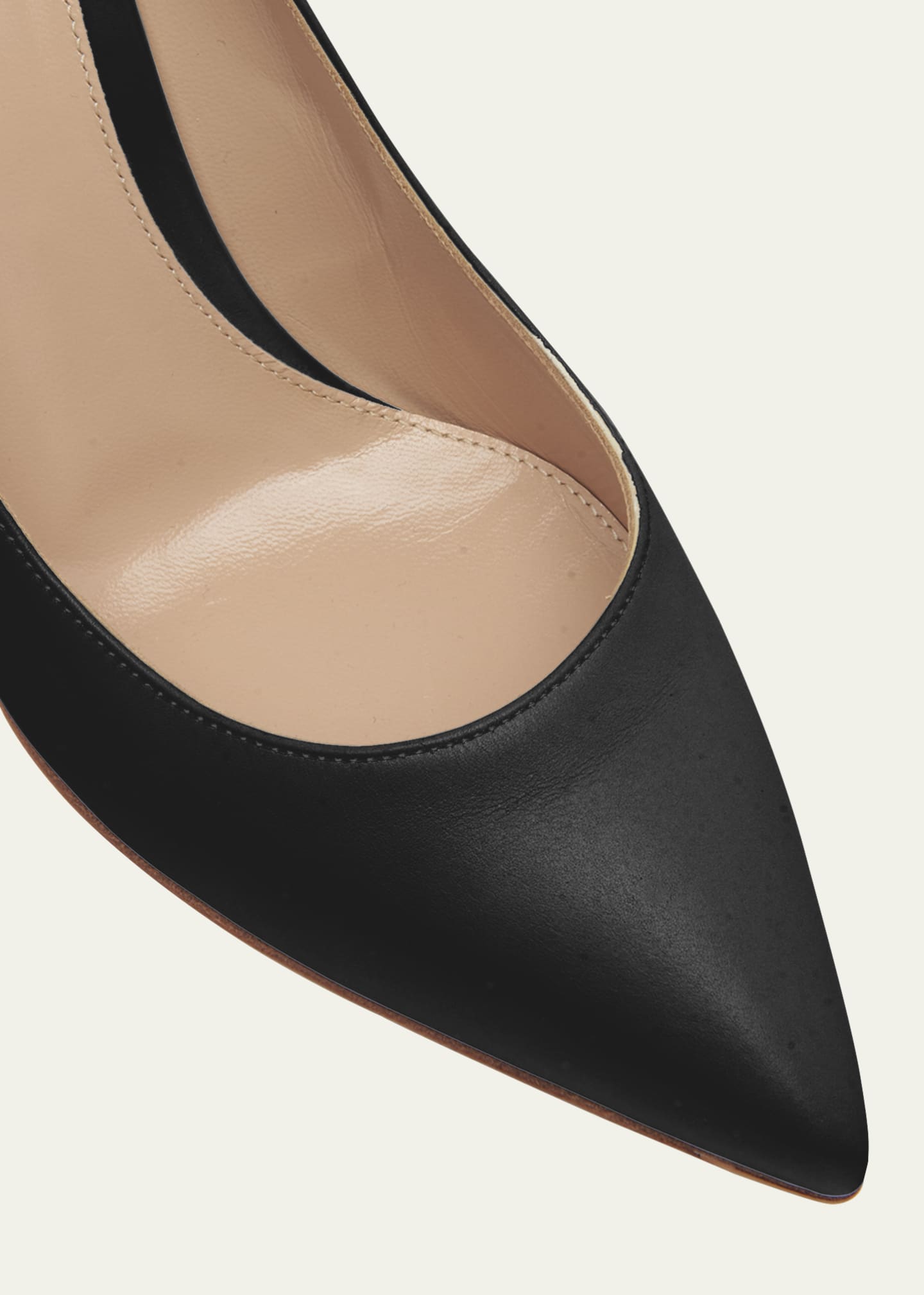 Gianvito Rossi Gianvito 85 Vitello Leather Point-Toe Pumps Image 4 of 4