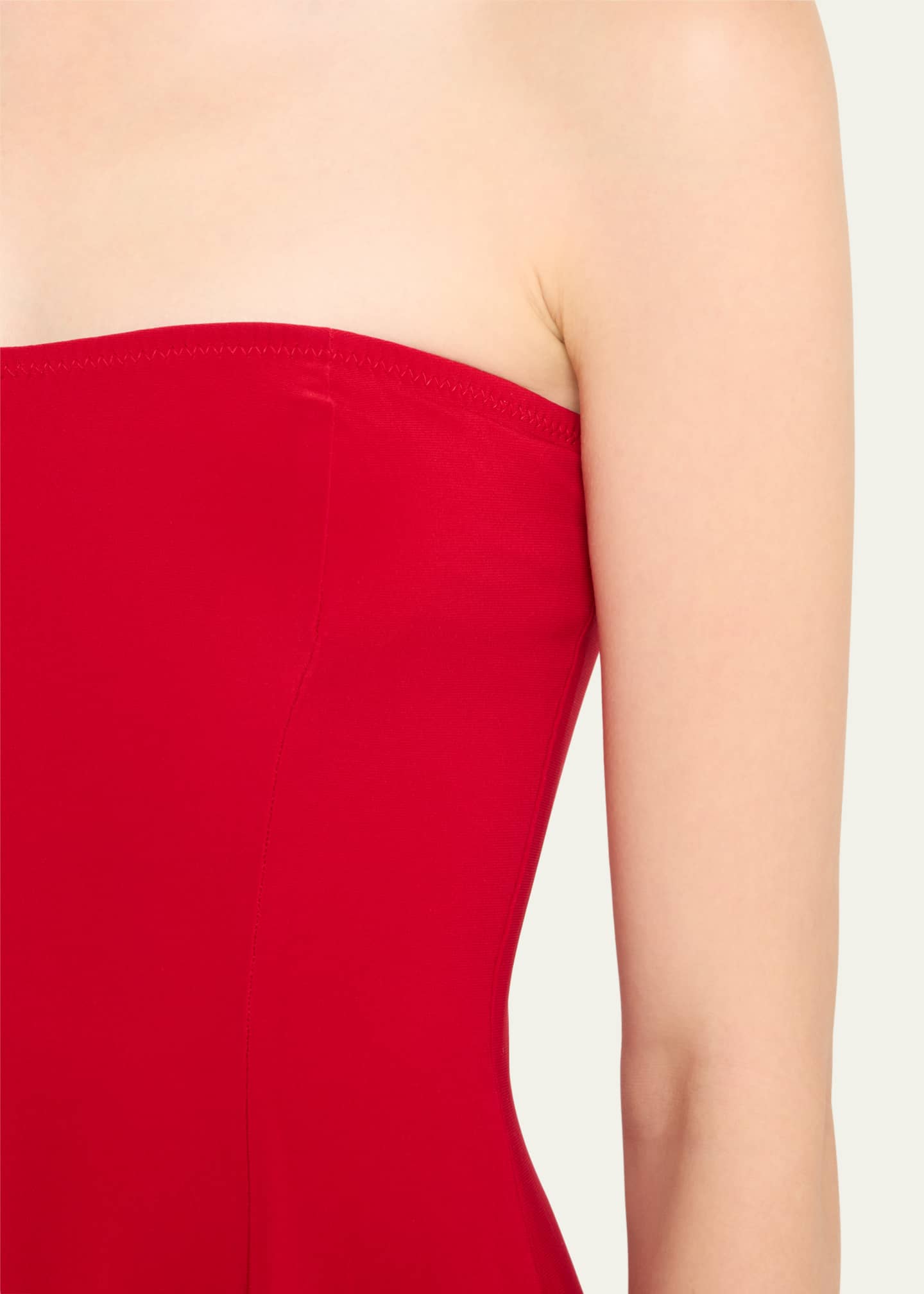 Norma Kamali Strapless Flared Swimdress Image 4 of 4