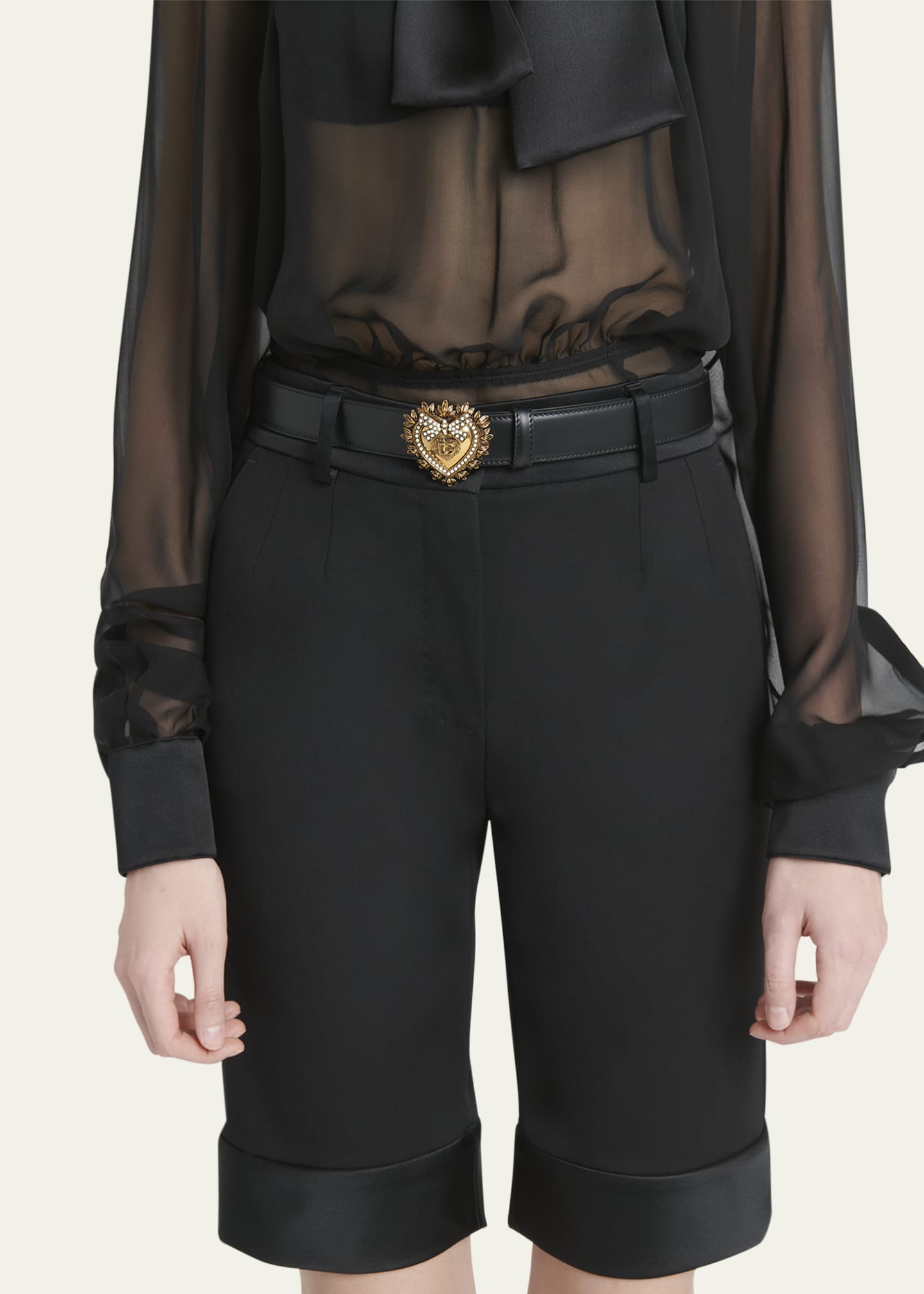 Dolce&Gabbana Devotion Leather Belt Image 2 of 2
