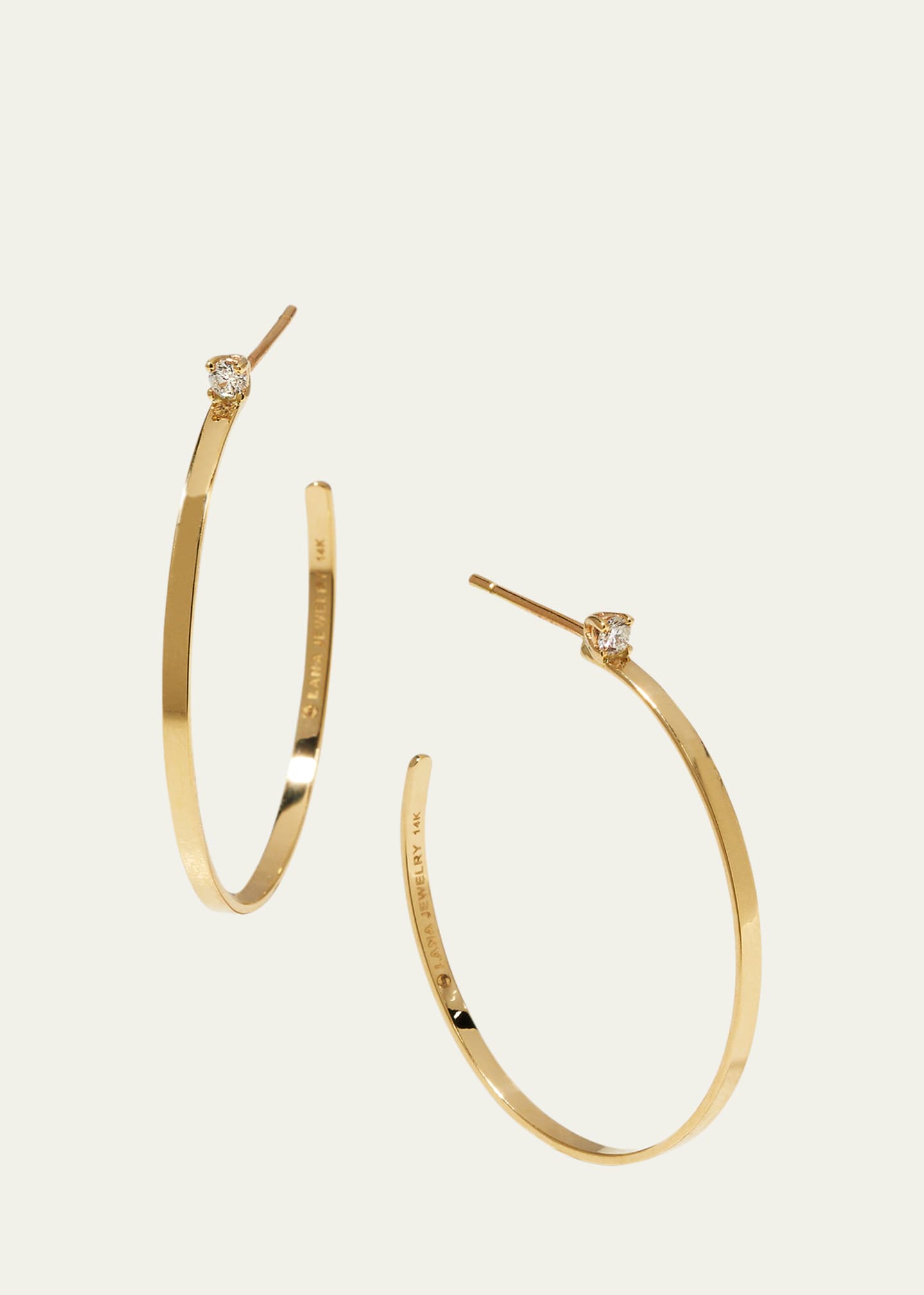 •SUNRISE HOOP• white moonstone + gold earrings main image 1