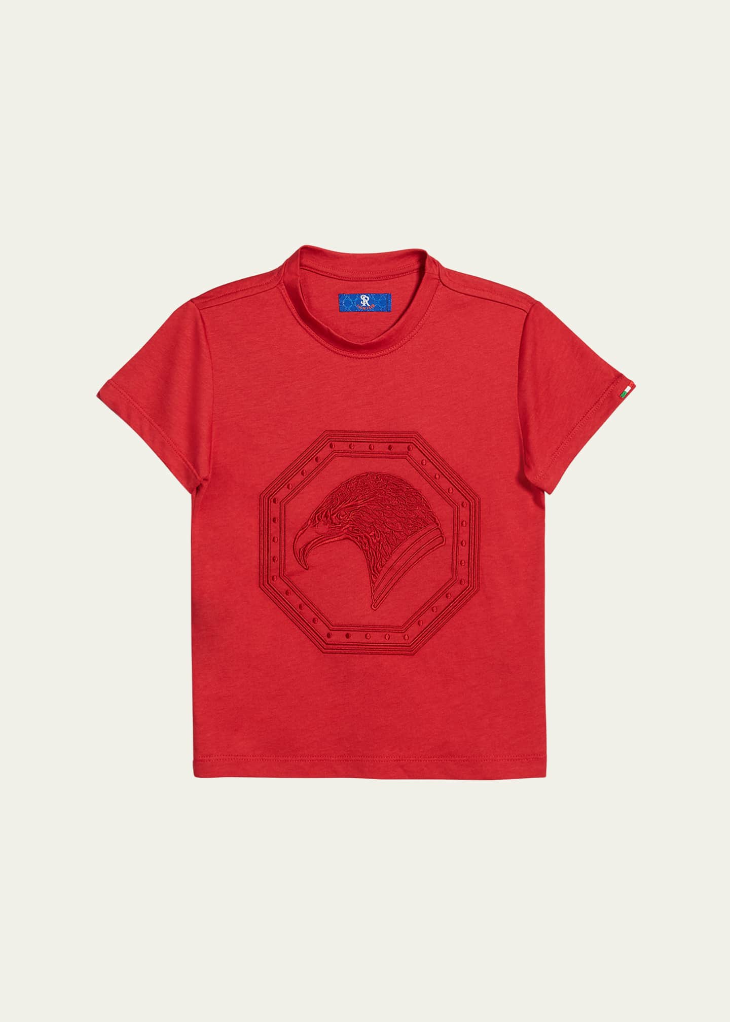 Stefano Ricci Boys' Short-Sleeve Tee, Size 6-14