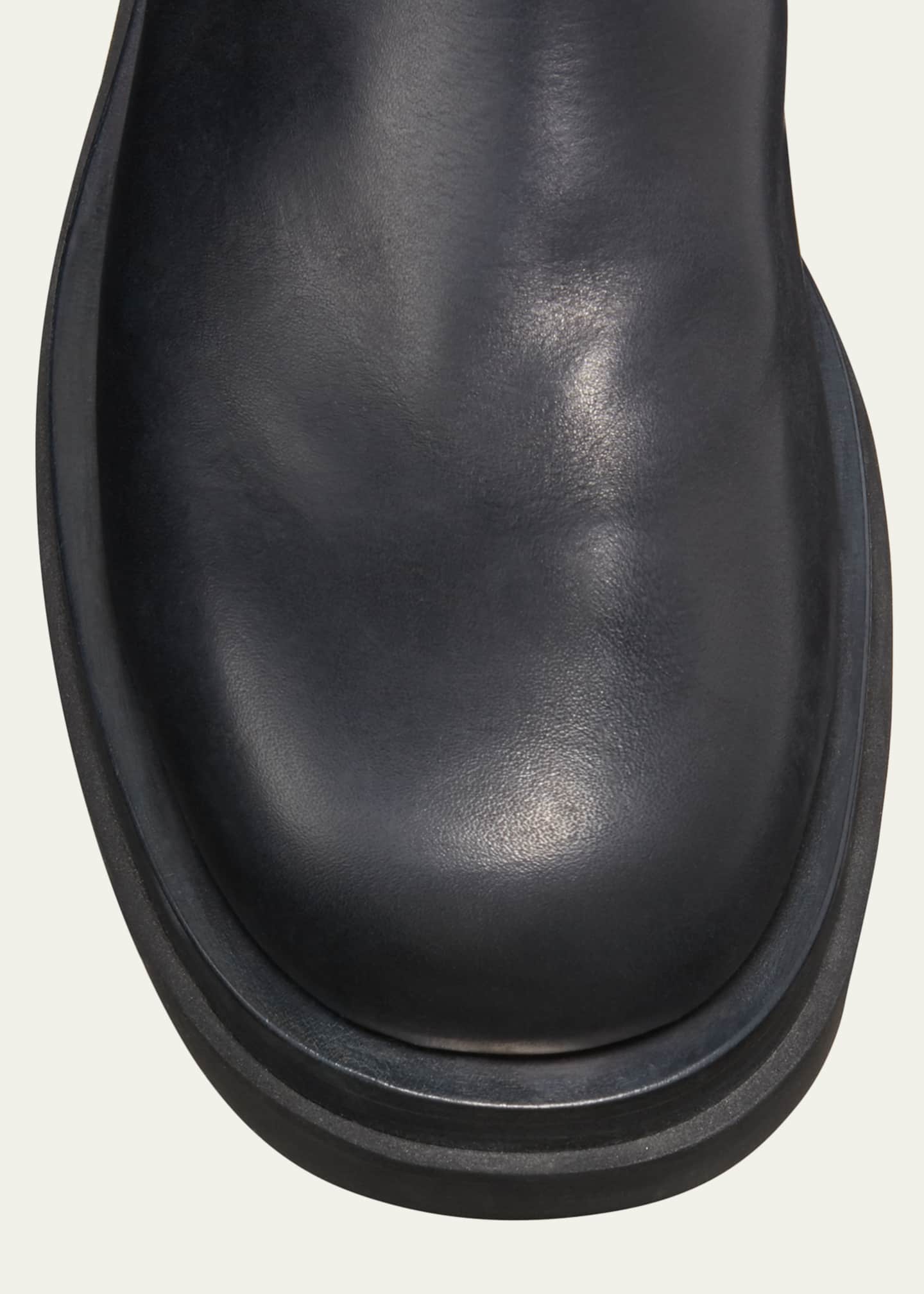 Bottega Veneta Men's Leather Chelsea Lug-Sole Boots - Bergdorf Goodman