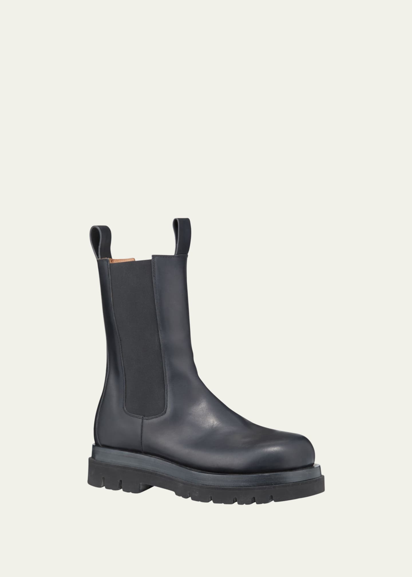 Bottega Veneta Men's Leather Chelsea Lug-Sole Boots - Bergdorf Goodman