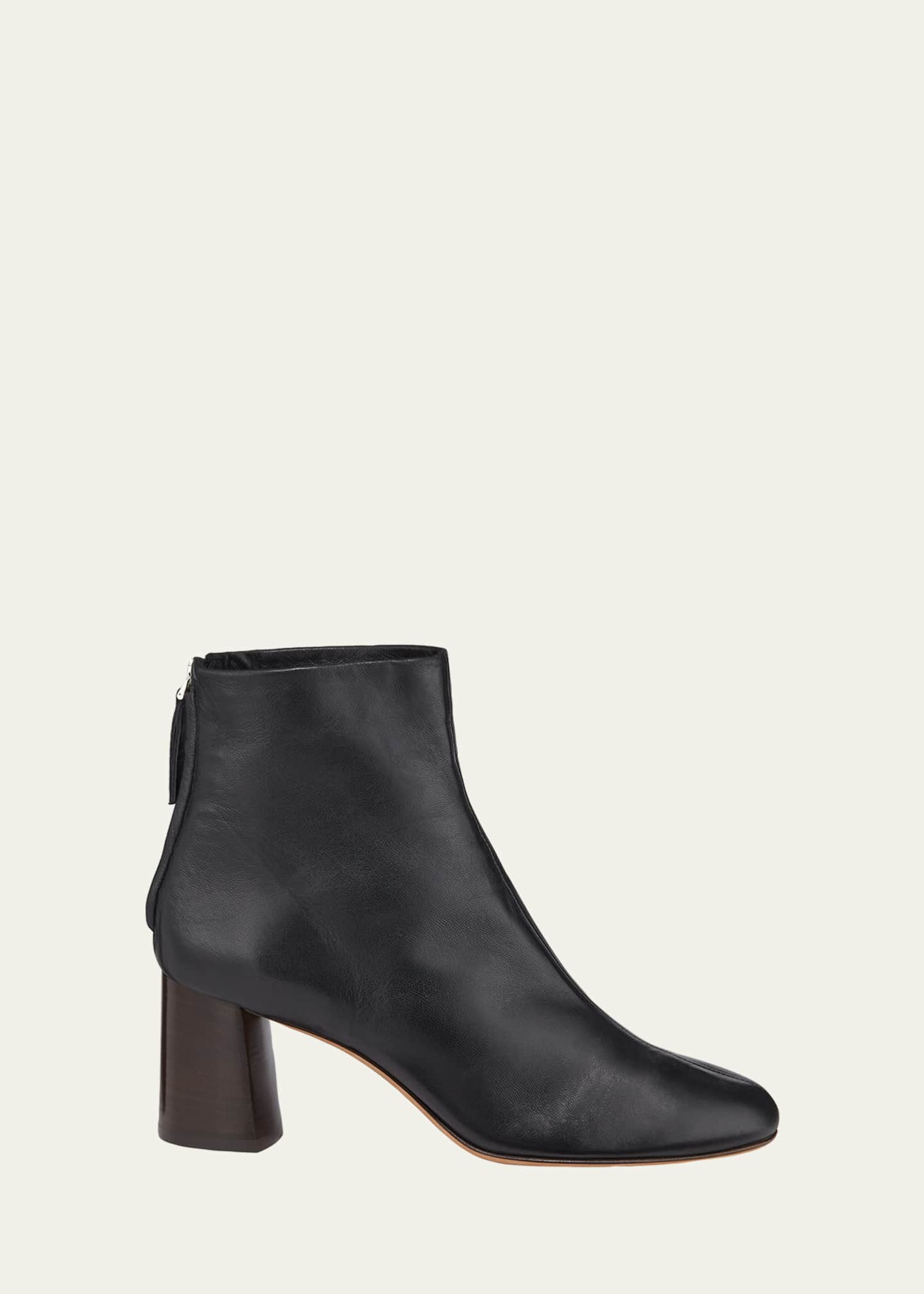 3.1 Phillip Lim Nadia Soft Leather Block-Heel Booties Image 1 of 4