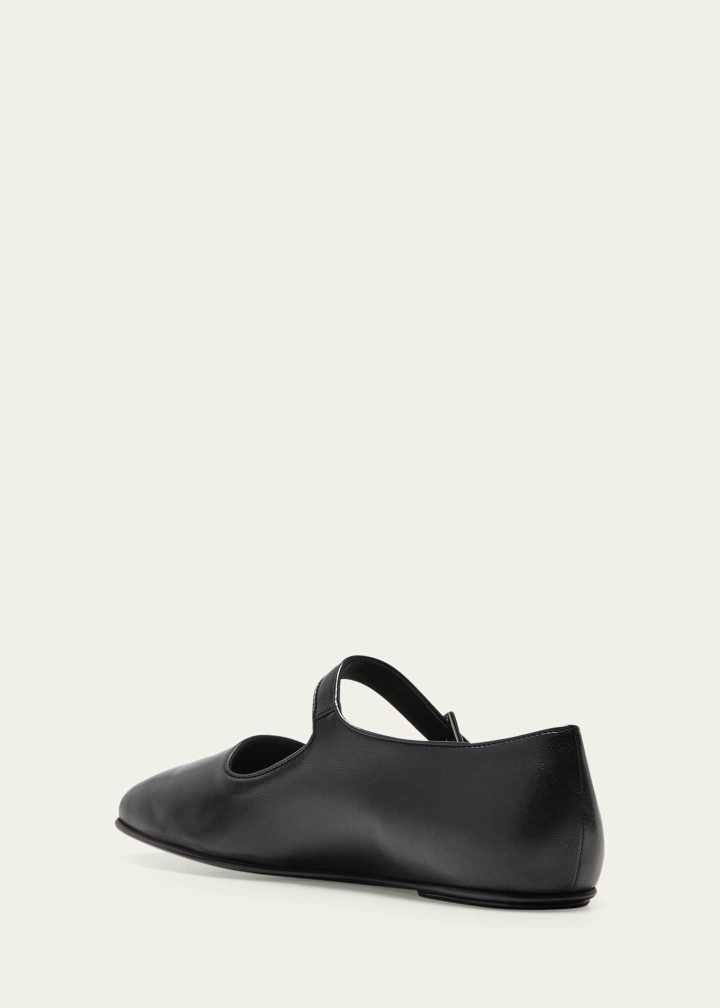 THE ROW Ava leather Mary Jane ballet flats