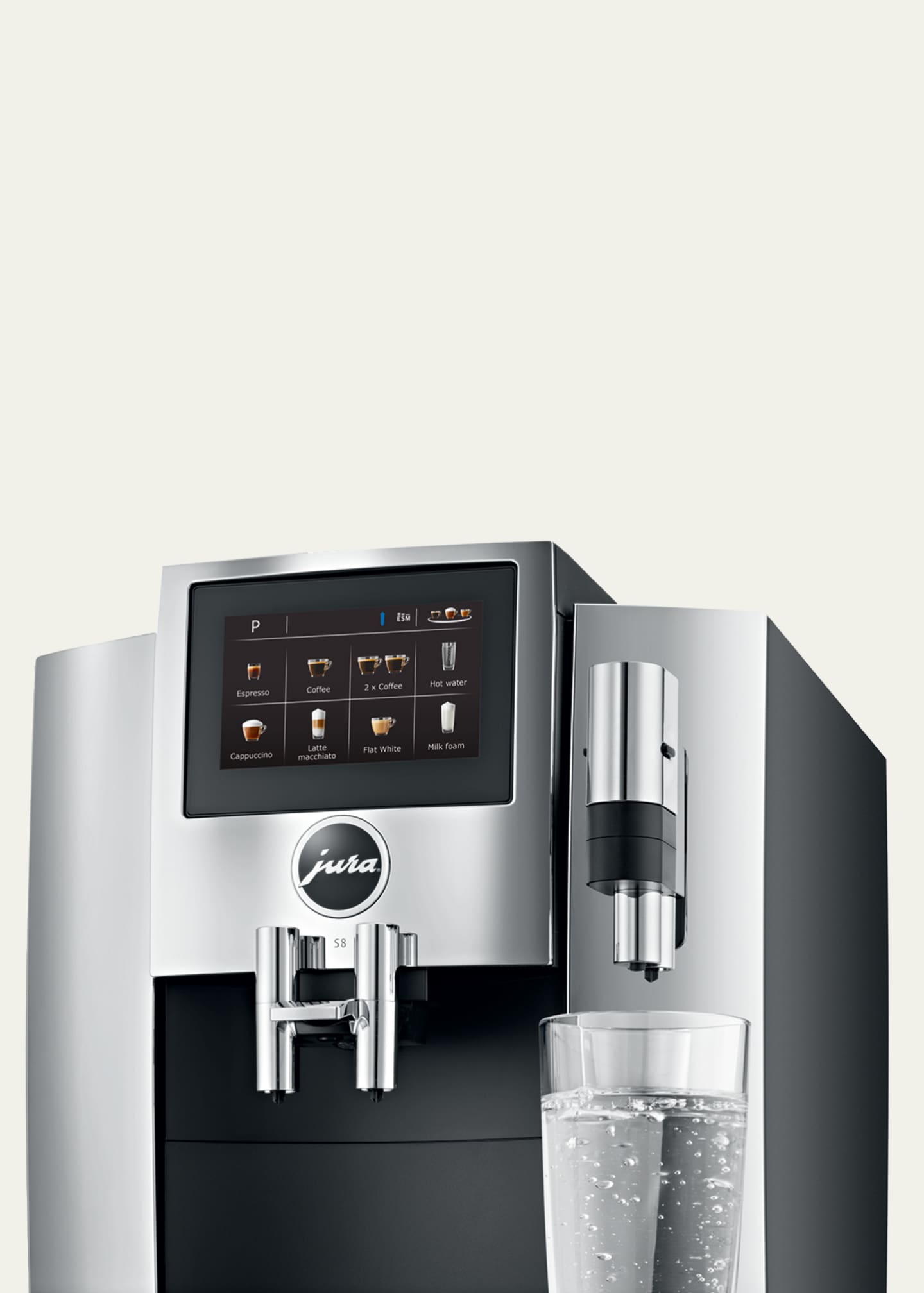 Jura S8 Automatic Coffee & Espresso Machine | Piano Black
