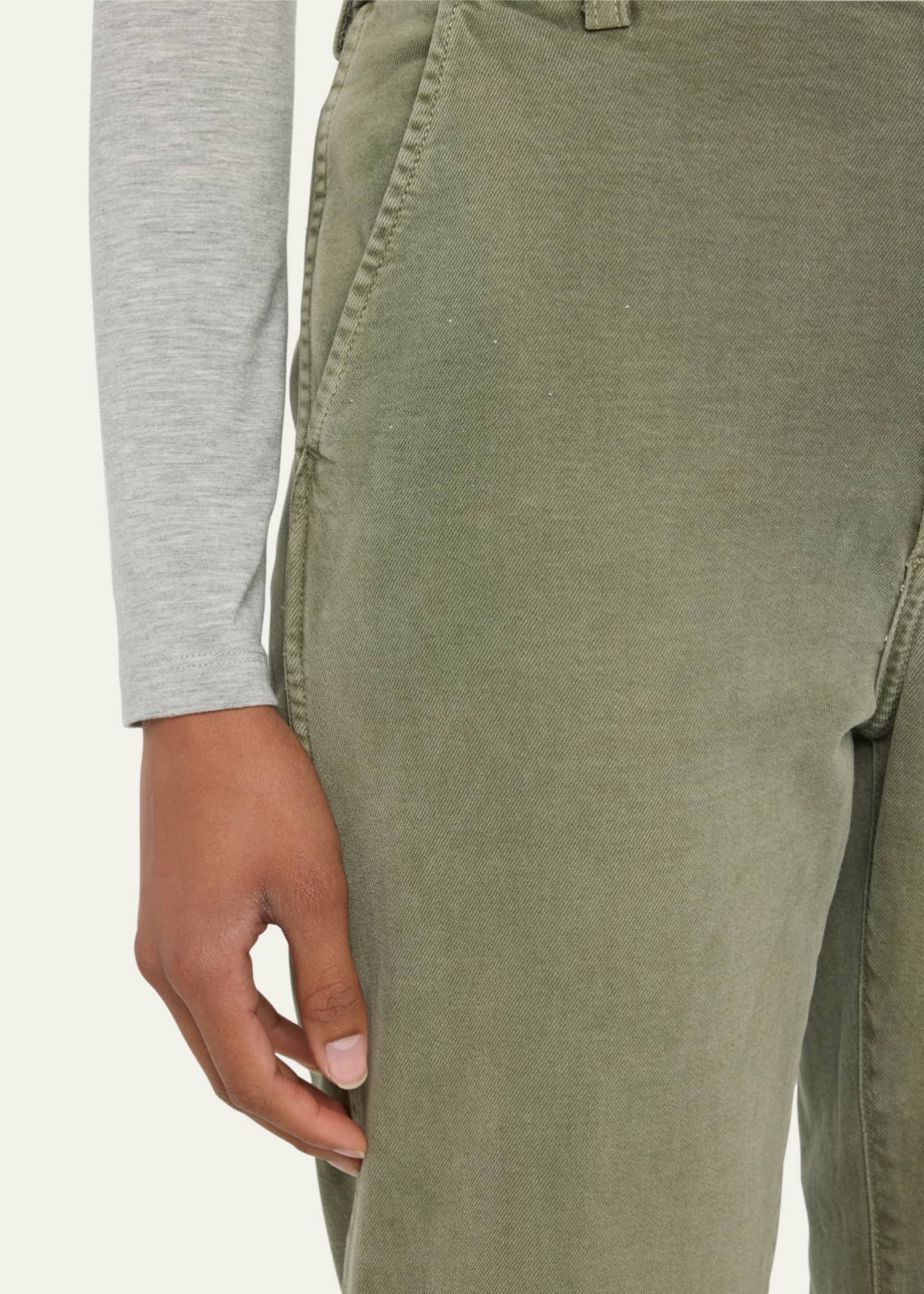 AMO Denim Easy Relaxed Straight-Leg Crop Trousers Image 5 of 5