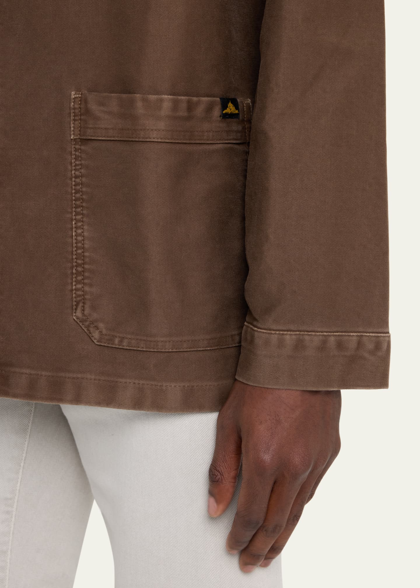 B. x Le Mont St. Michel Men's Exclusive Stonewash French Worker Jacket Bergdorf Goodman