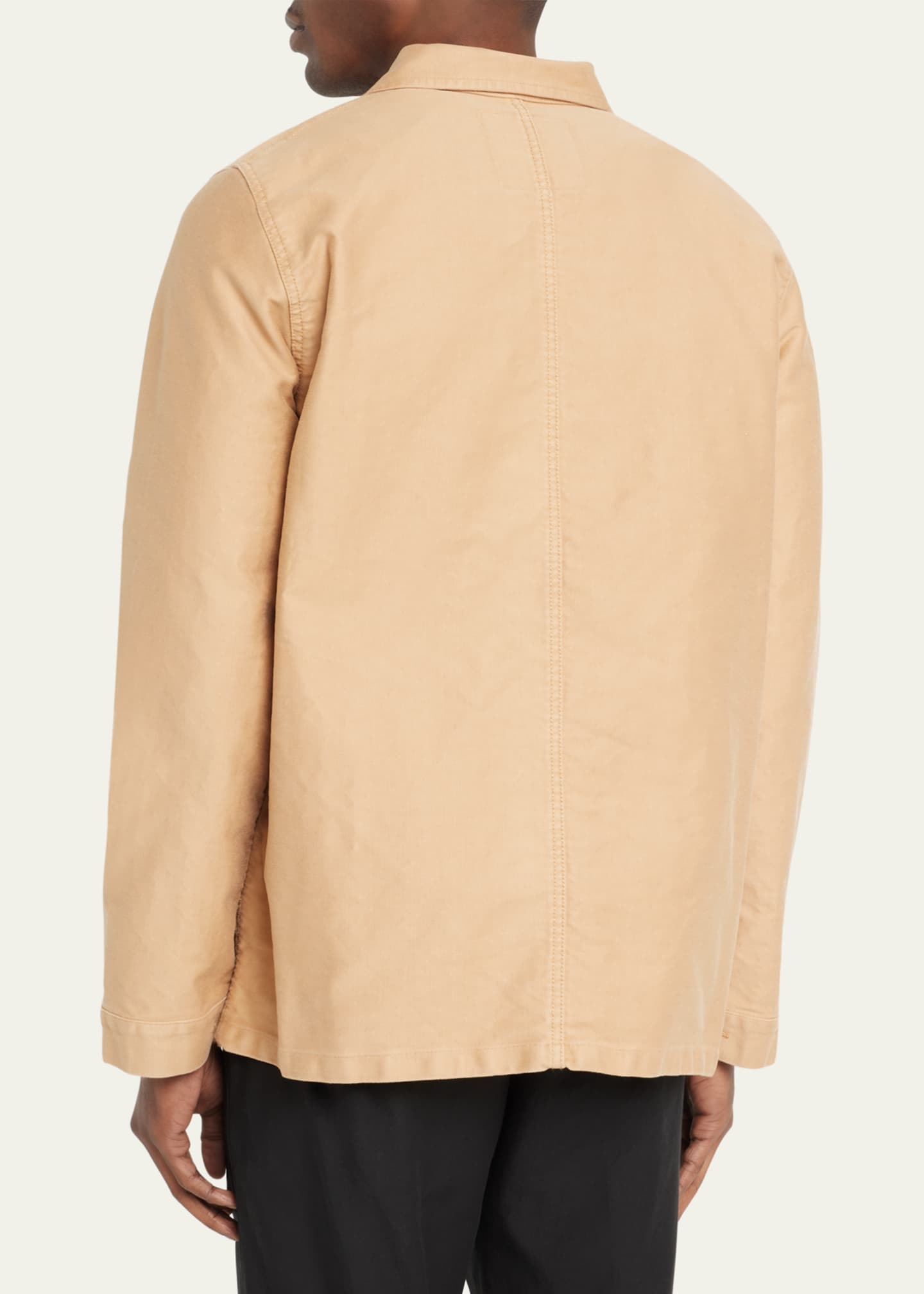 B. x Le Mont St. Michel Men's Exclusive Stonewash French Worker Jacket Bergdorf Goodman