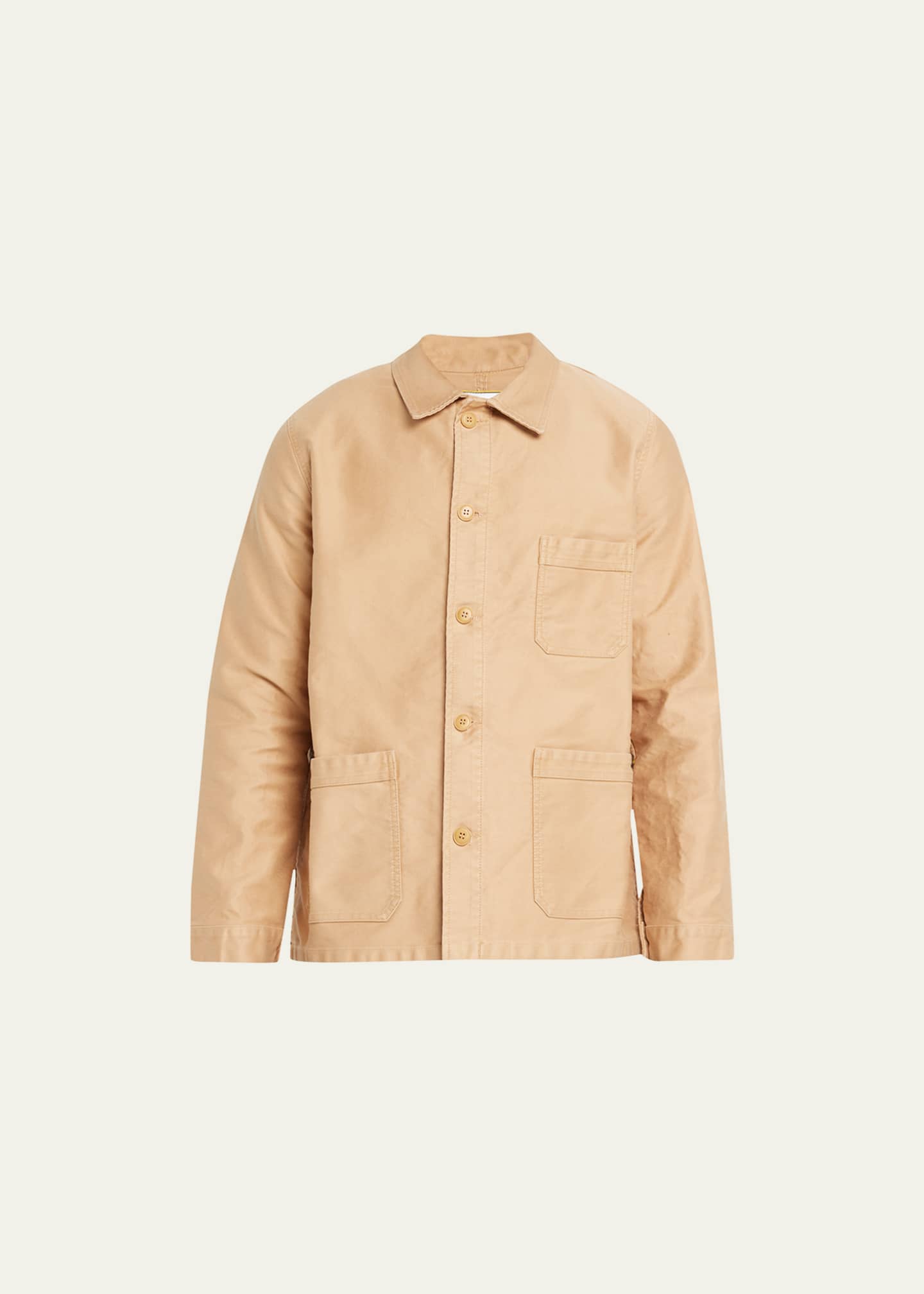 B. x Le Mont St. Michel Men's Exclusive Stonewash French Worker Jacket Bergdorf Goodman