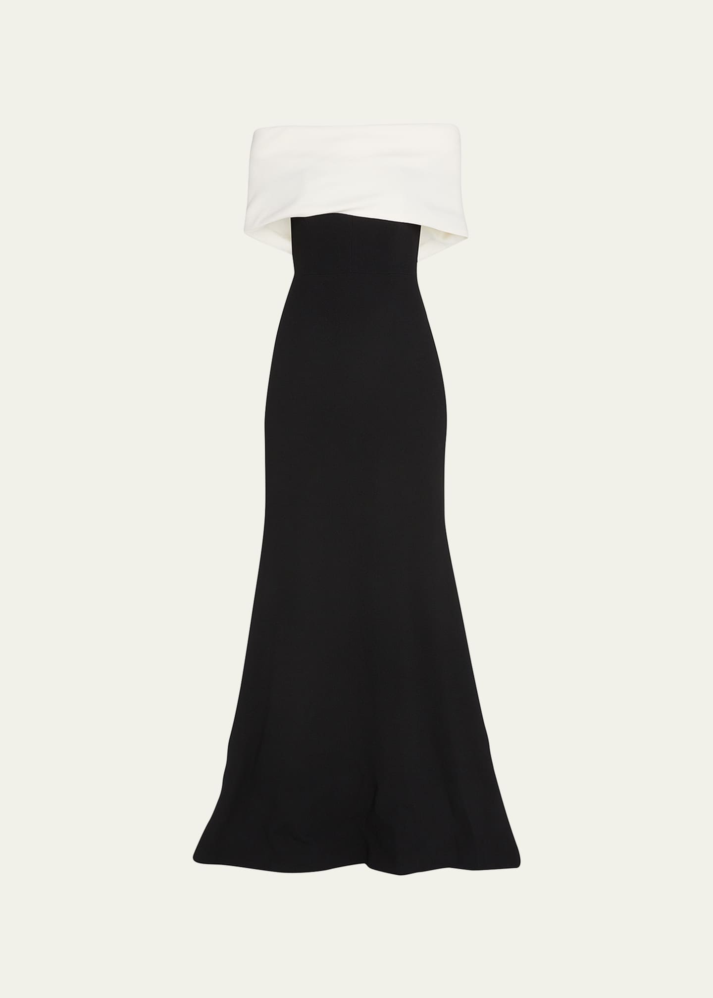 Lela Rose Off the Shoulder Two Tone Gown Bergdorf Goodman