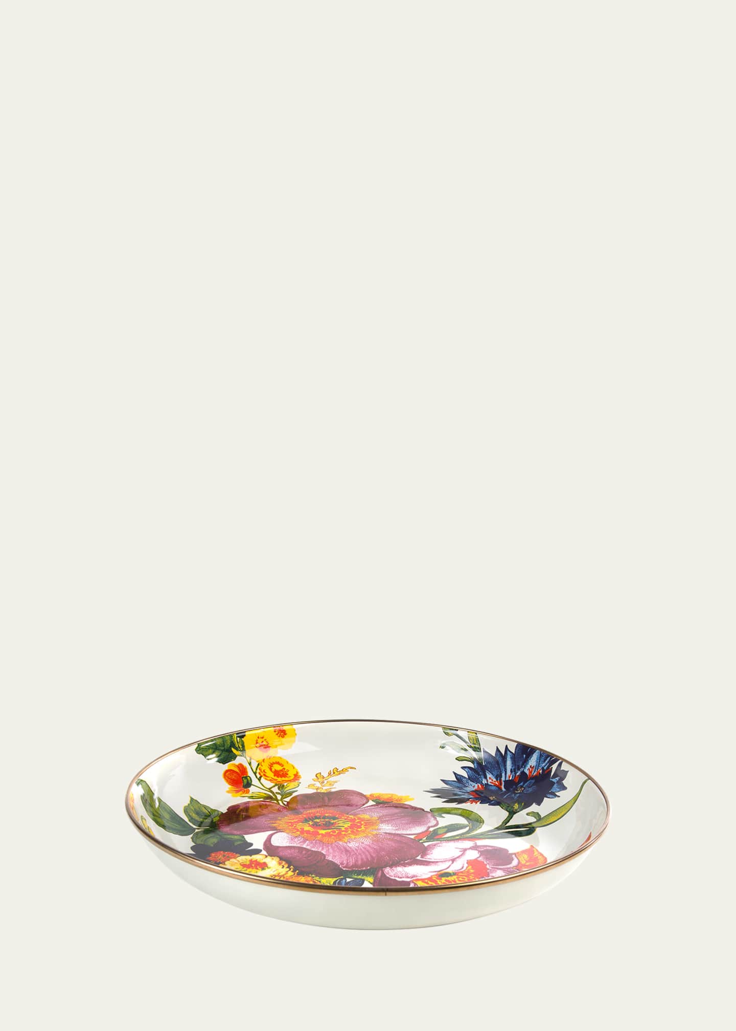 MacKenzie-Childs Flower Market Abundant Bowl, White Image 1 of 2