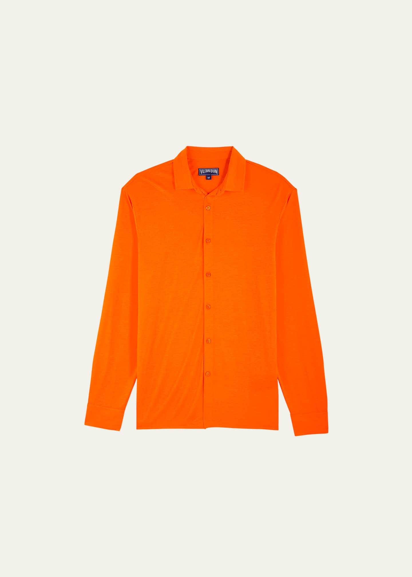 Vilebrequin Men's ButtonDown LongSleeve Jersey Shirt Bergdorf Goodman