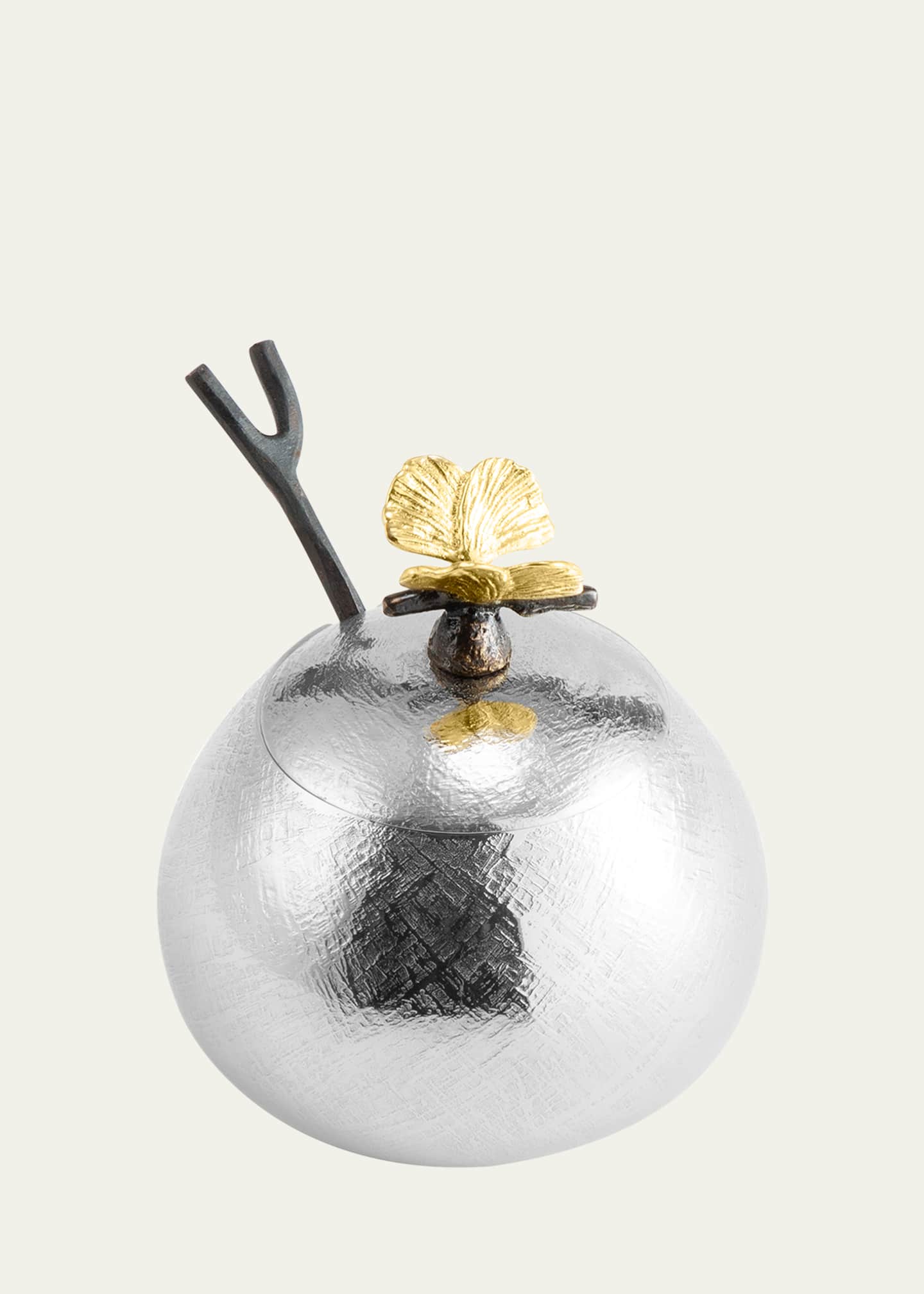 Michael Aram Butterfly Ginkgo Pot with Spoon Image 2 of 4