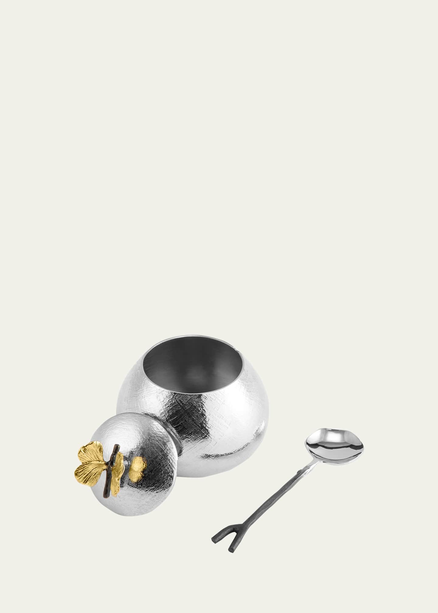 Michael Aram Butterfly Ginkgo Pot with Spoon Image 3 of 4