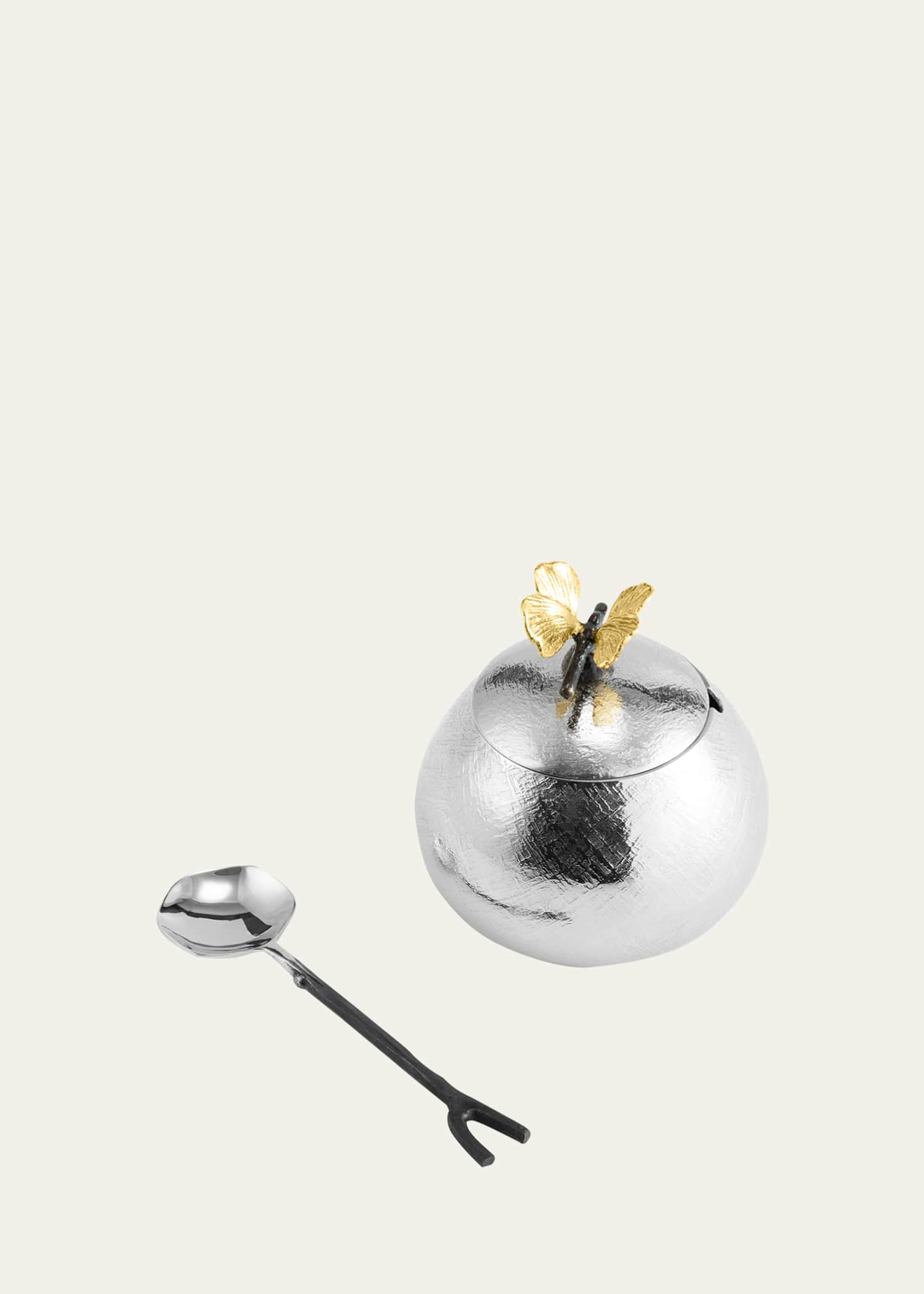 Michael Aram Butterfly Ginkgo Pot with Spoon Image 1 of 4