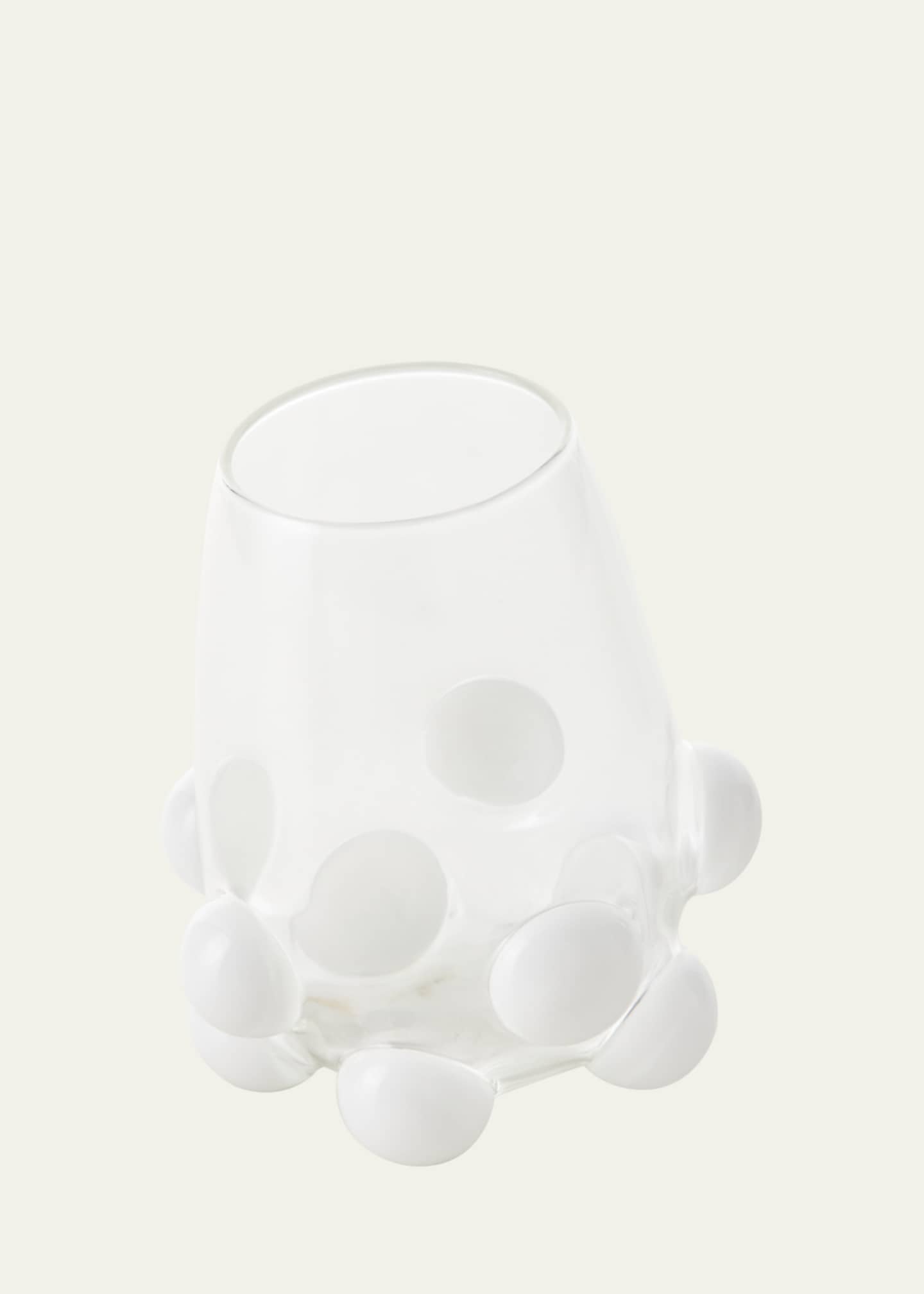 Massimo Lunardon Bubble Wine Glass, White