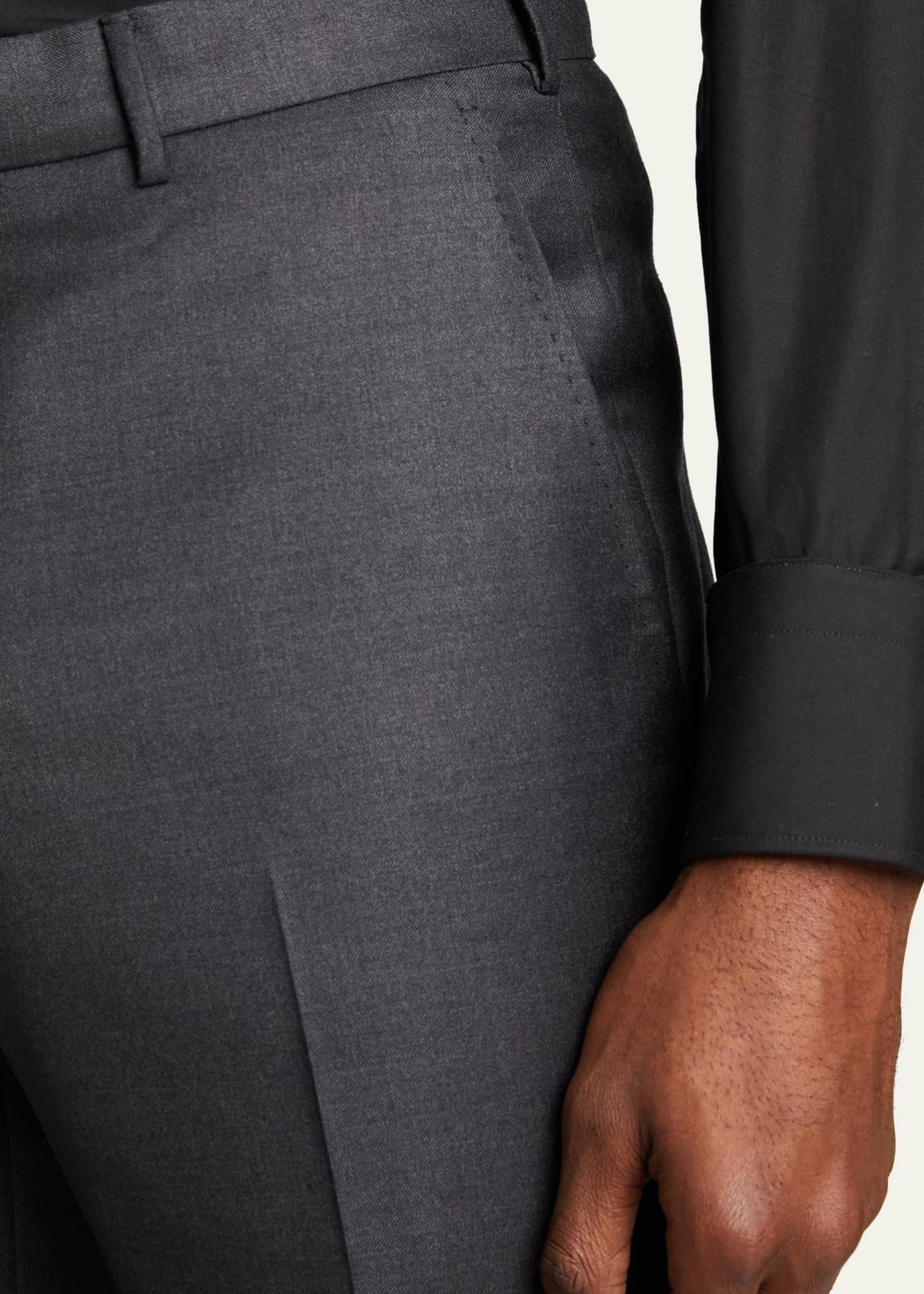 ZEGNA Men's Trofeo Wool Trousers Image 5 of 5