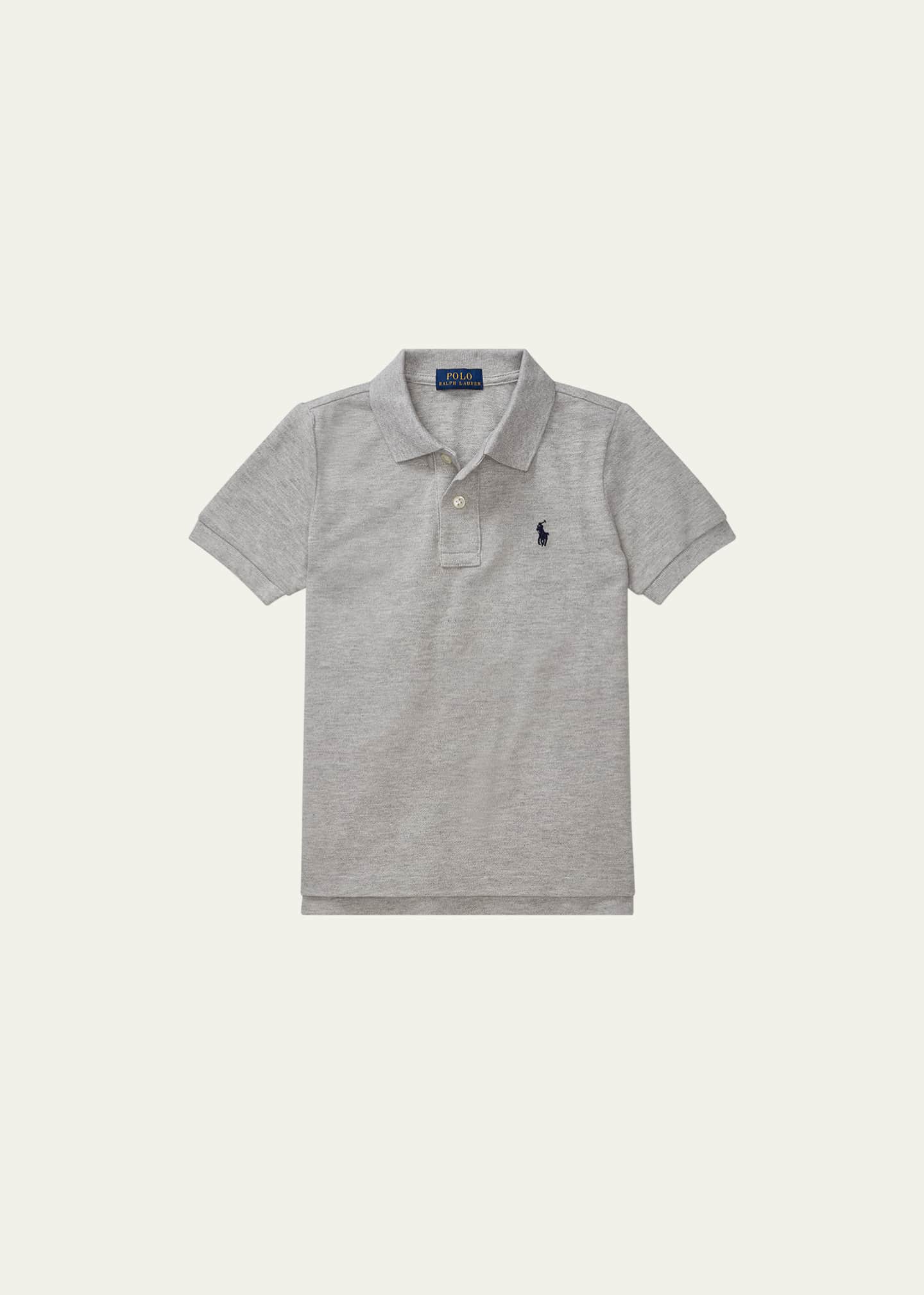 Ralph Lauren Childrenswear Boy's Short-Sleeve Logo Embroidery Polo Shirt, Size 2-3 Image 1 of 2