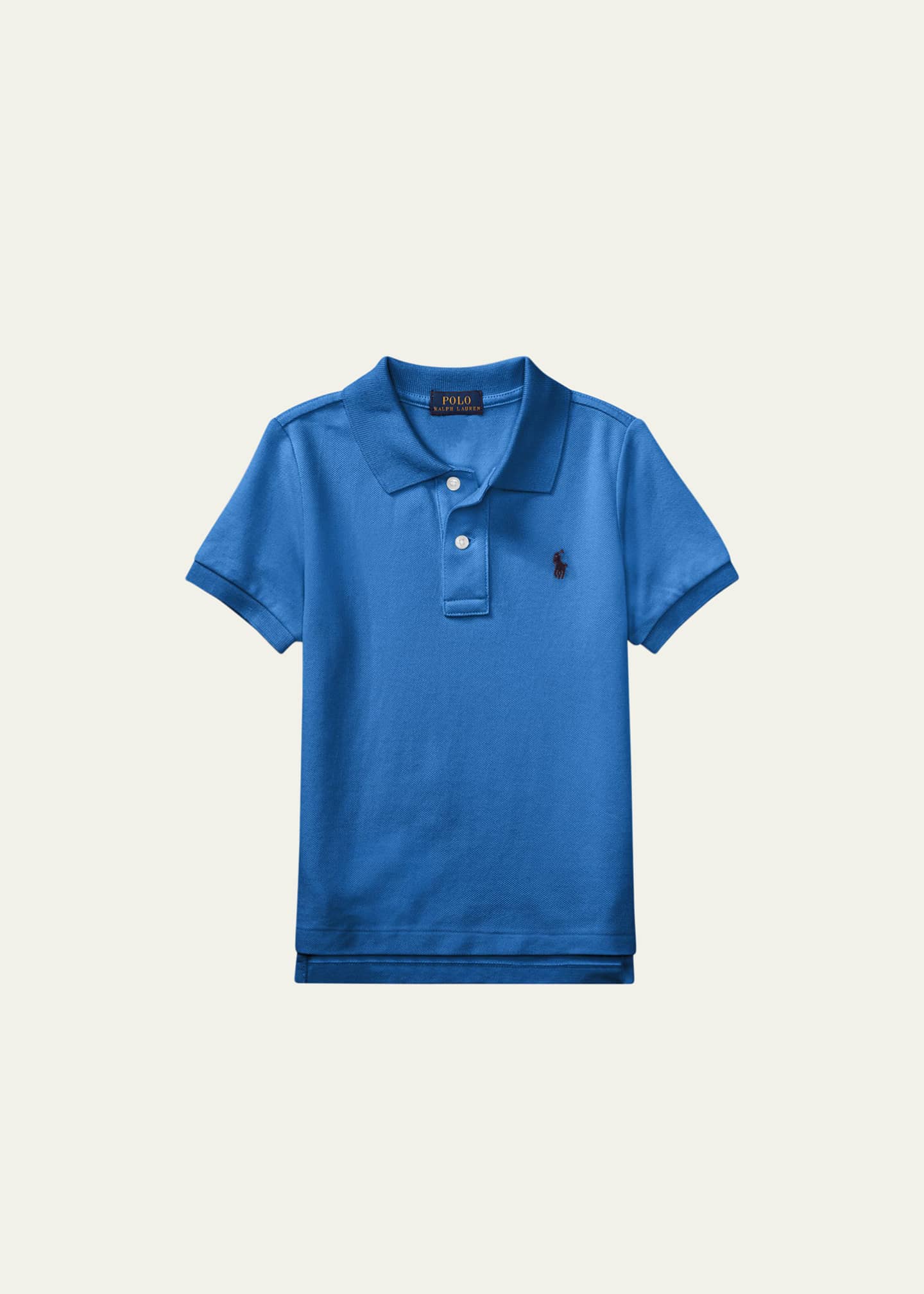 Ralph Lauren Childrenswear Short-Sleeve Logo Embroidery Polo Shirt, Size 2-7 Image 1 of 2