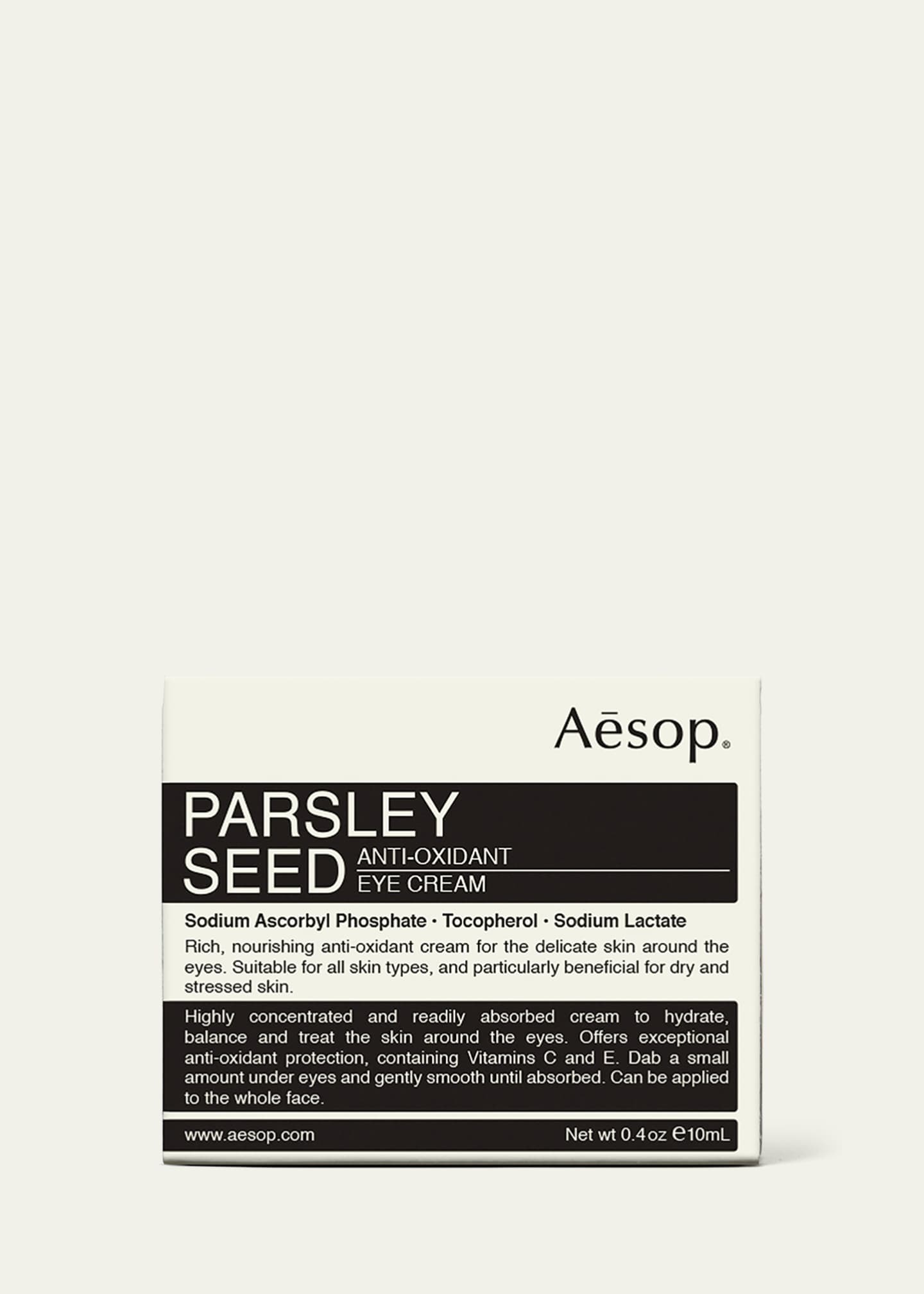 Aesop Parsley Seed Anti-Oxidant Eye Cream, 10 mL Image 2 of 2
