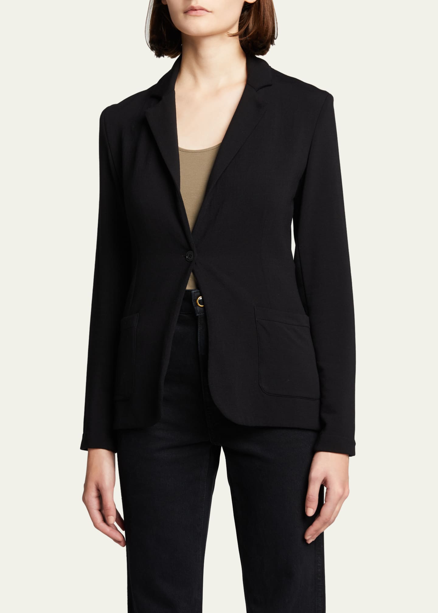 Majestic Filatures French Terry One-Button Blazer - Bergdorf