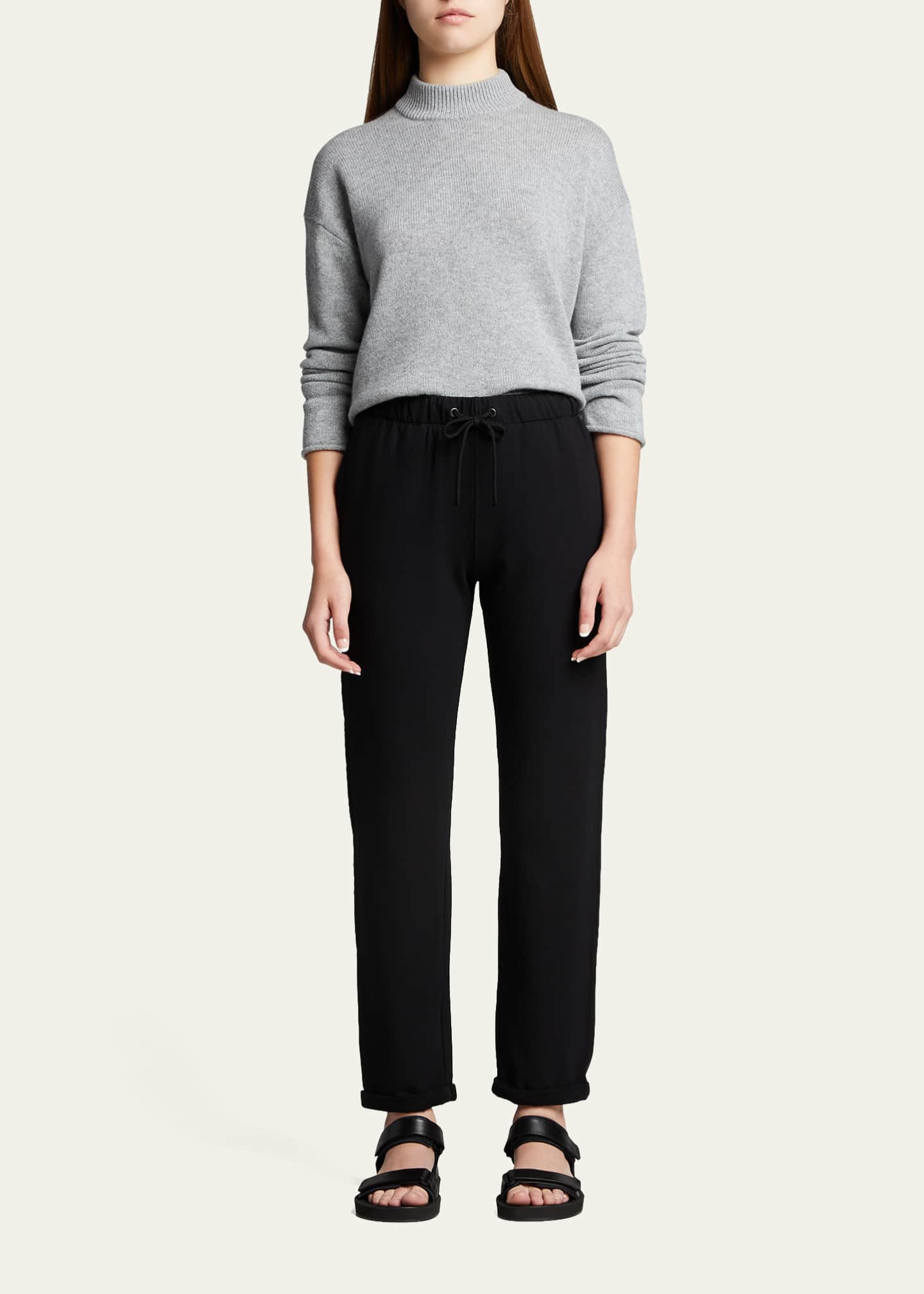 French terry drawstring pants sale