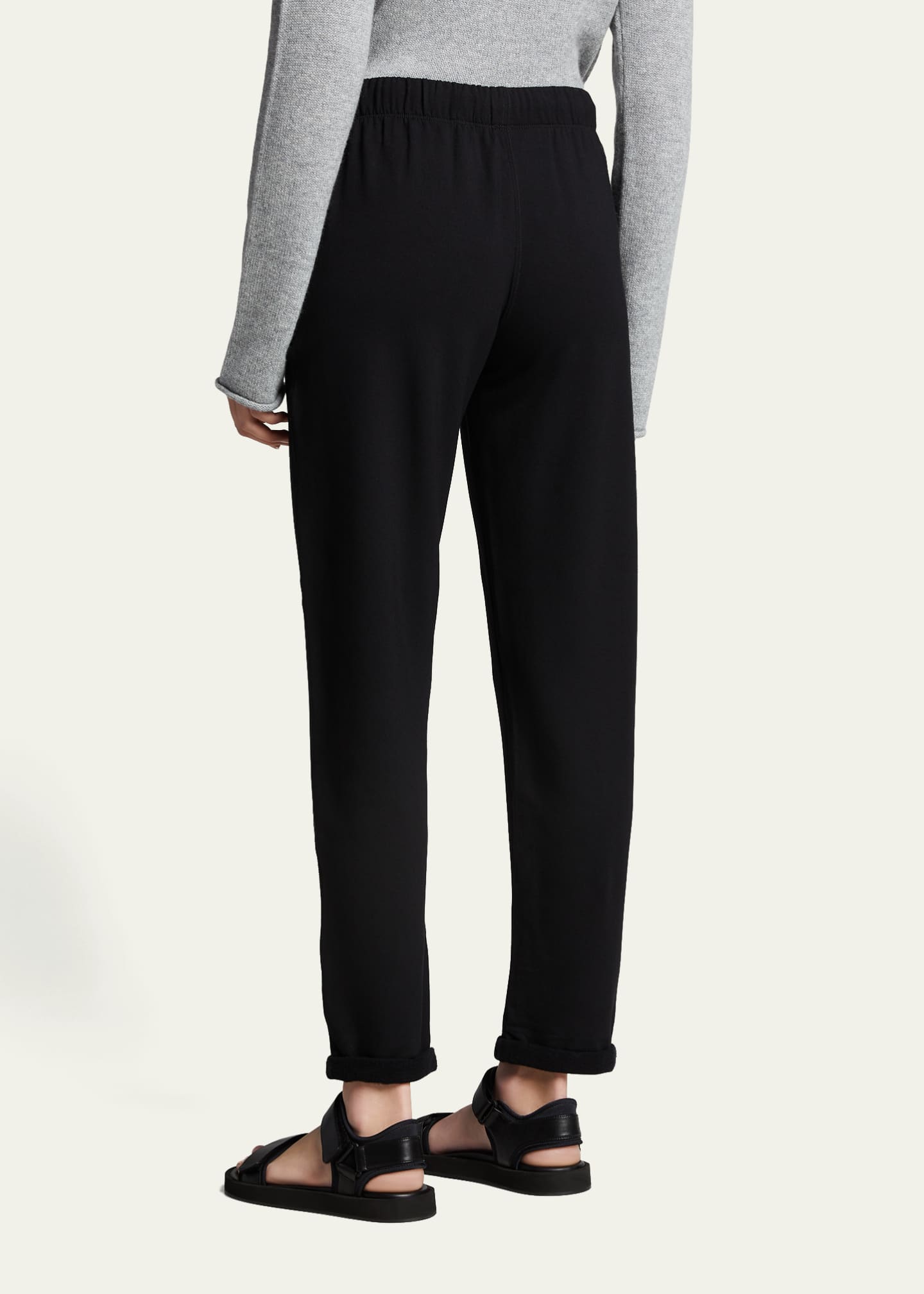 Rolled hem sweatpants hot sale