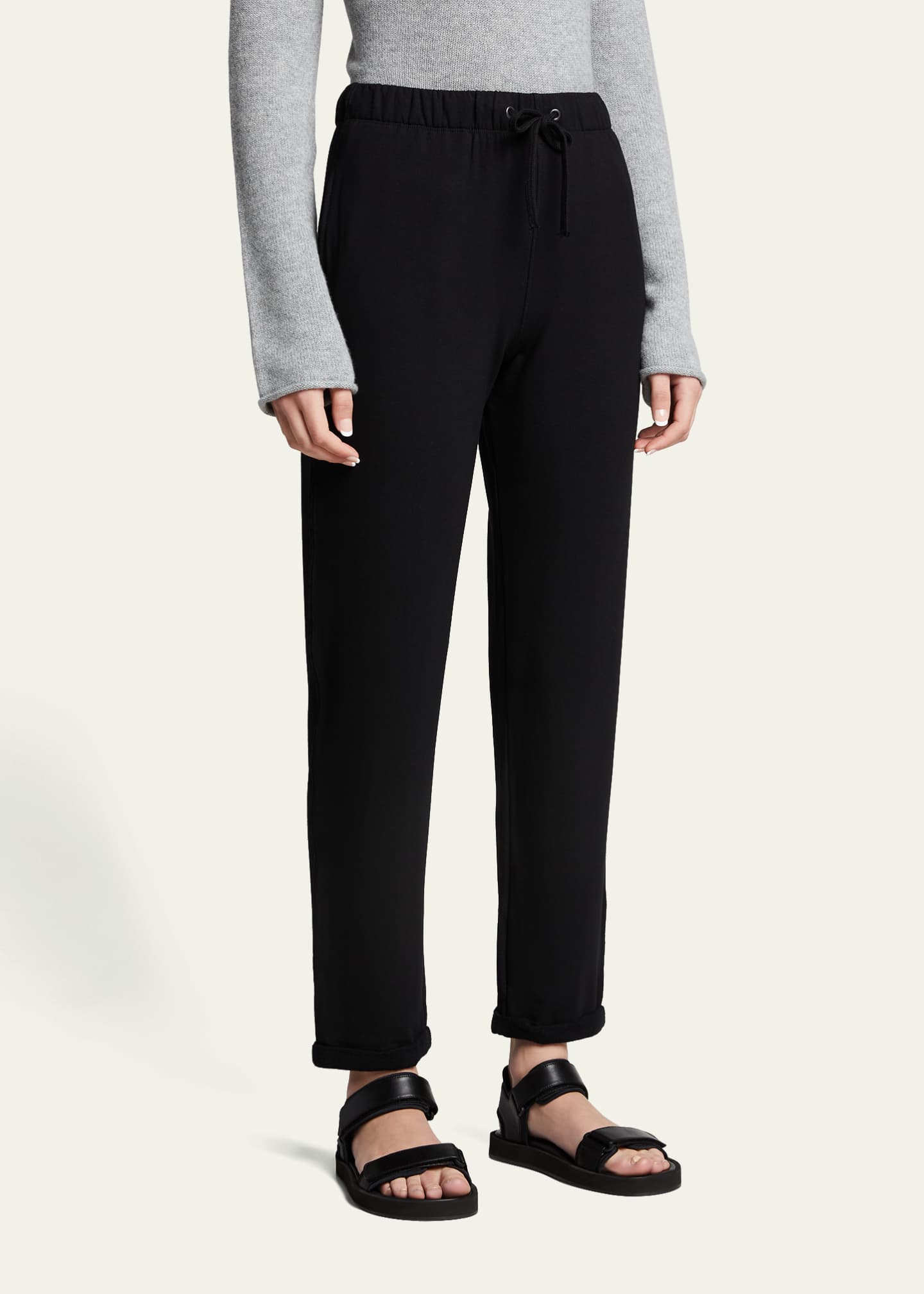 Rolled hem sweatpants best sale