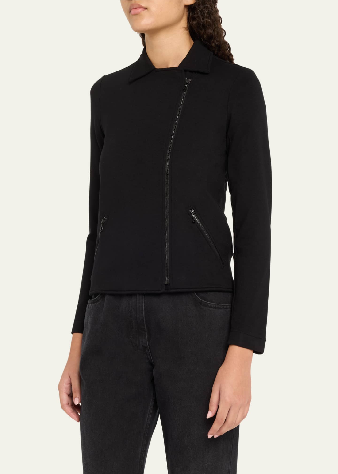 French terry moto jacket sales