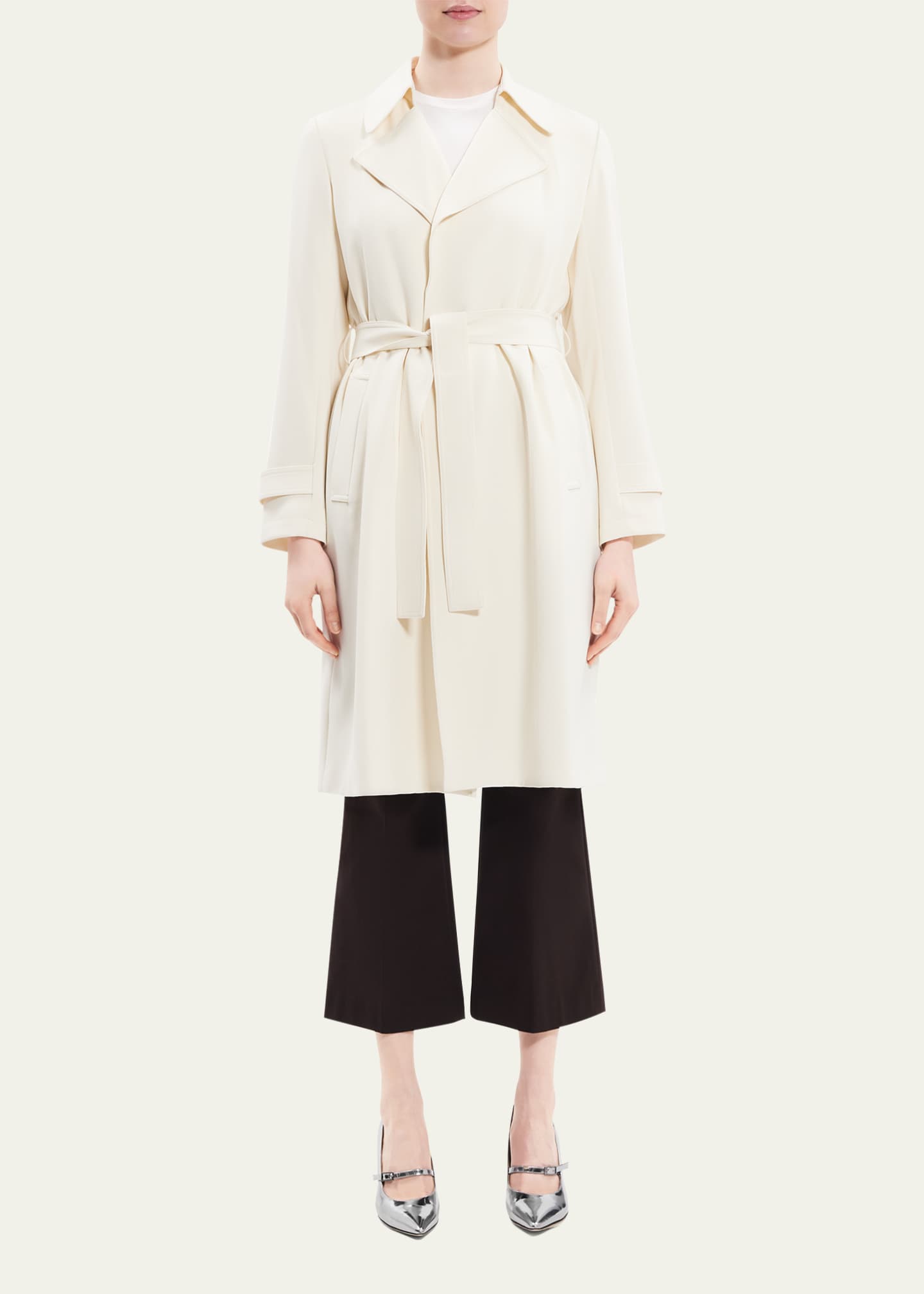 Theory staple trench coat store