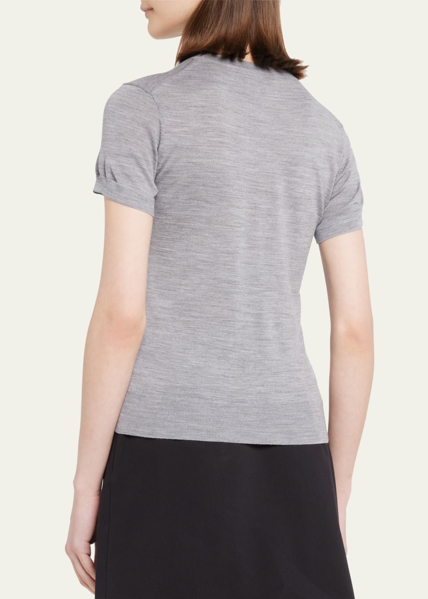 Theory Basic Regal Wool Short-Sleeve Tee - Bergdorf Goodman